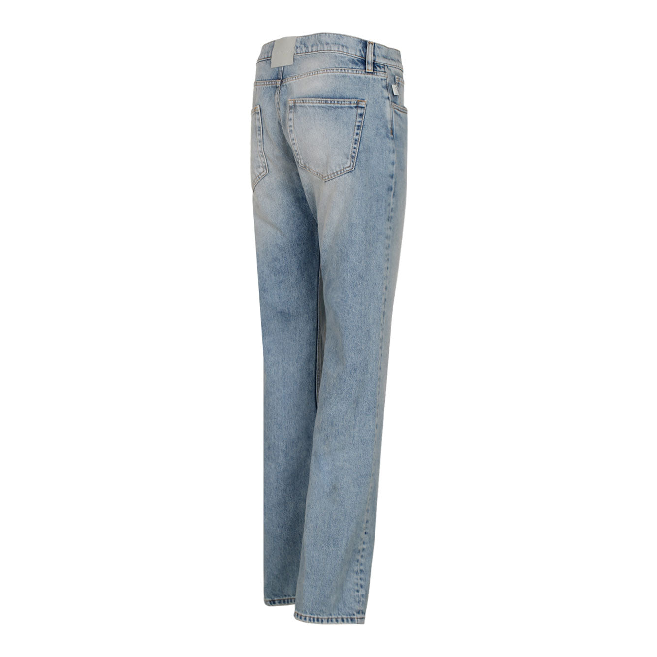 LANVIN Cotton Leather Jeans for Men