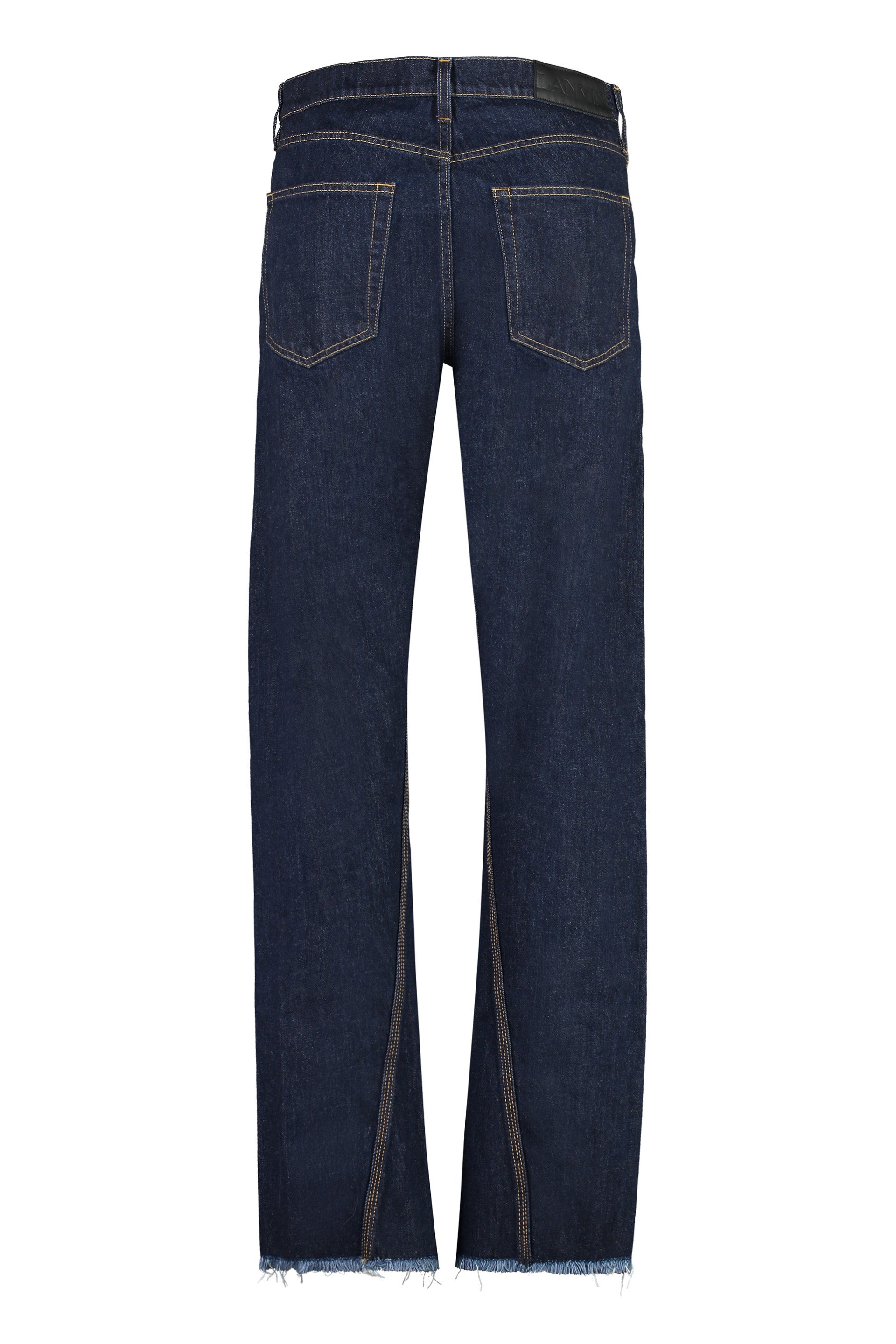 LANVIN 5-Pocket Straight-Leg Jeans