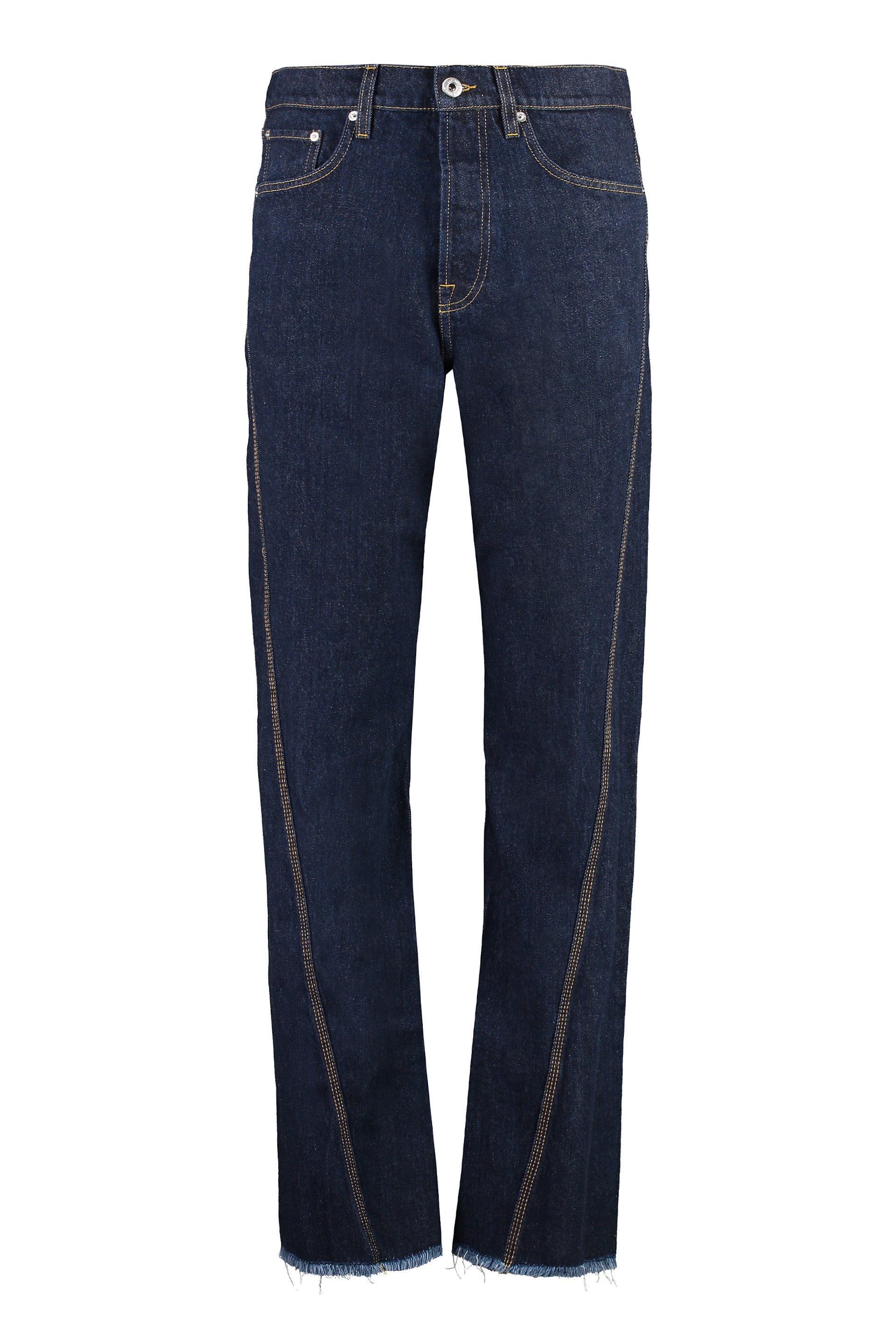 LANVIN 5-Pocket Straight-Leg Jeans