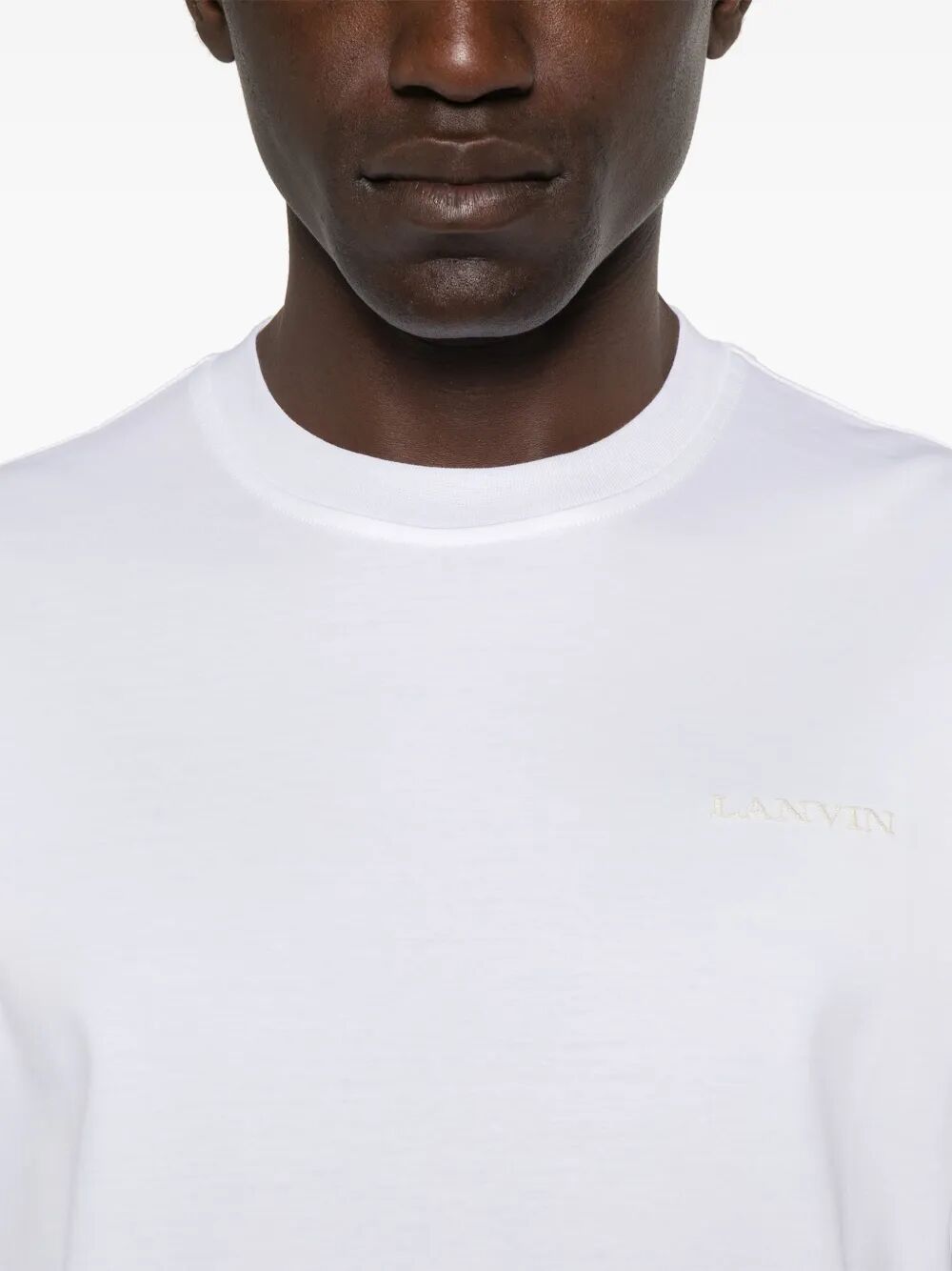 LANVIN Cotton Logo T-Shirt for Men - SS25 Collection