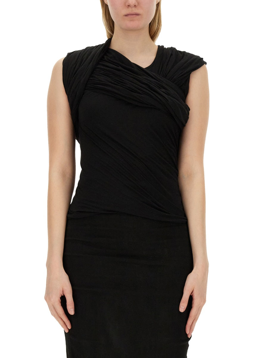 RICK OWENS Slim Fit Harness T Top - Size 40 IT