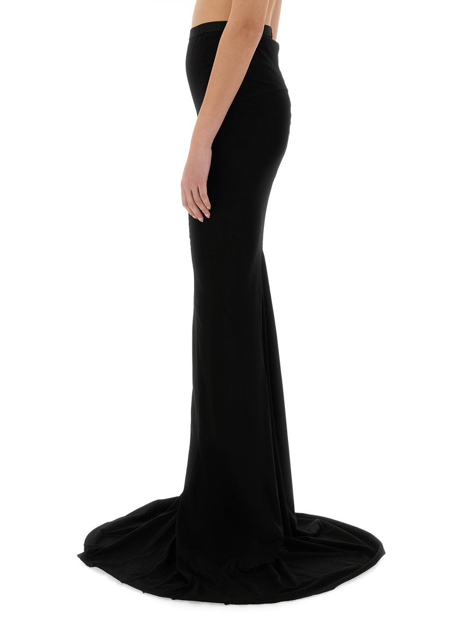 RICK OWENS Cotton Mini Skirt for Women - SS25 Collection