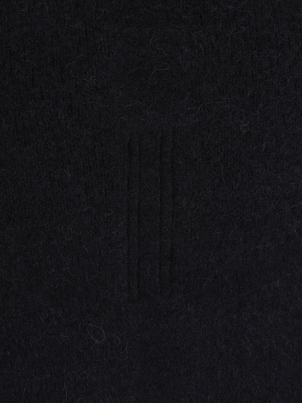 RICK OWENS Knit Construction Roll Neck Sweater