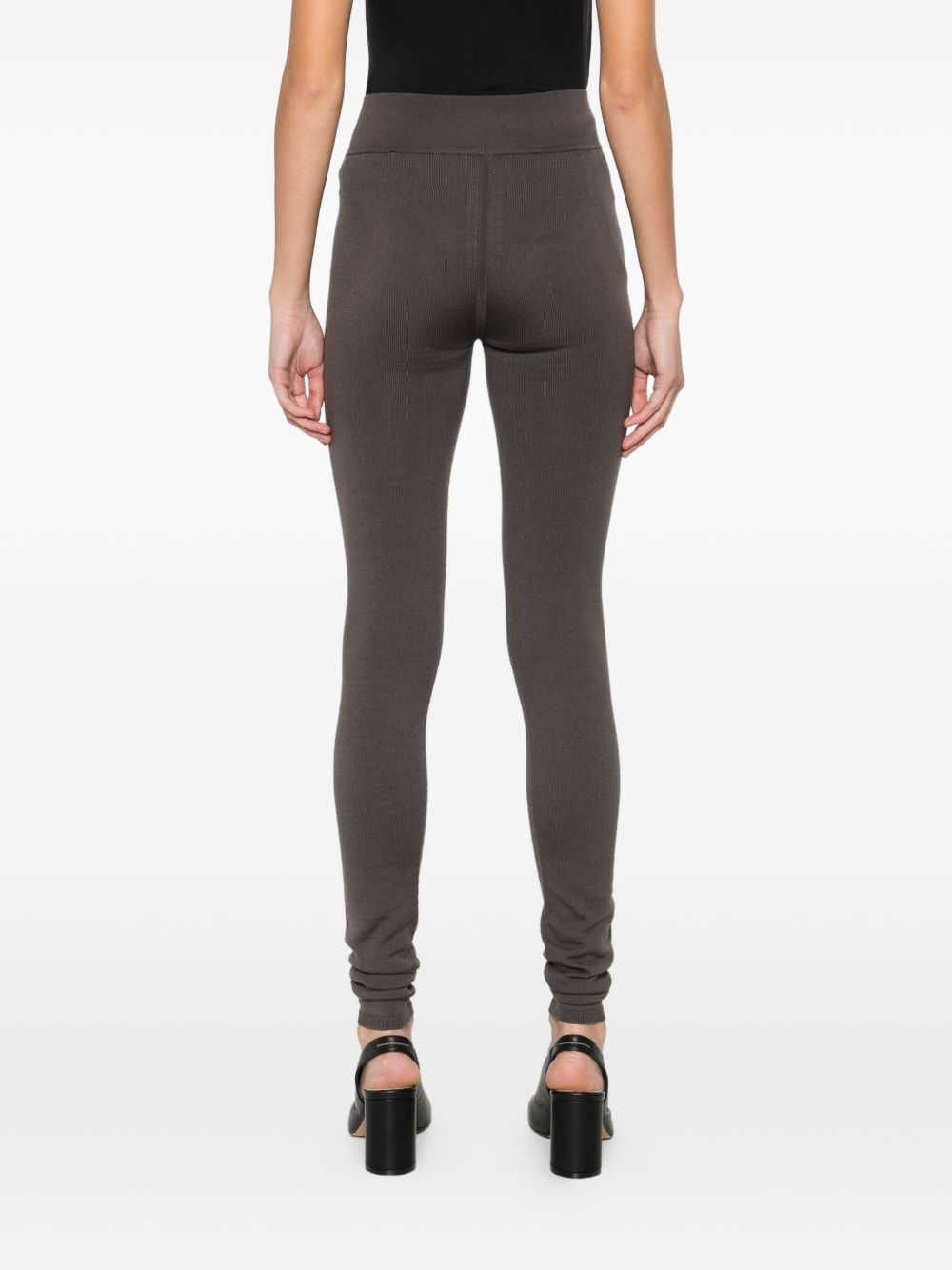 RICK OWENS High-Waisted Knit Leggings