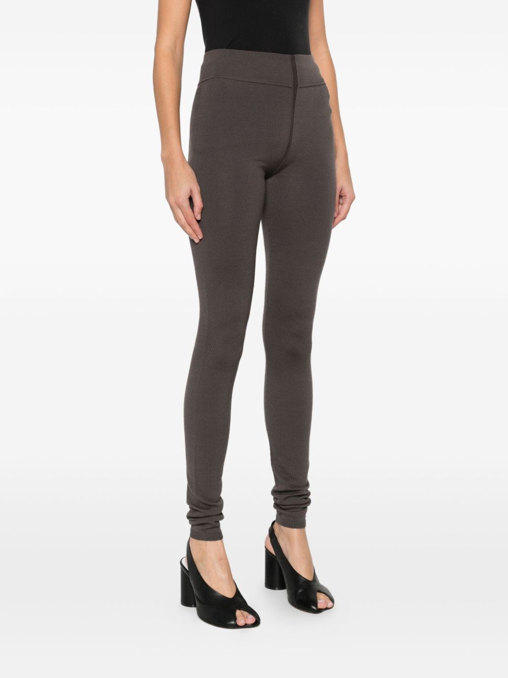 RICK OWENS High-Waisted Knit Leggings