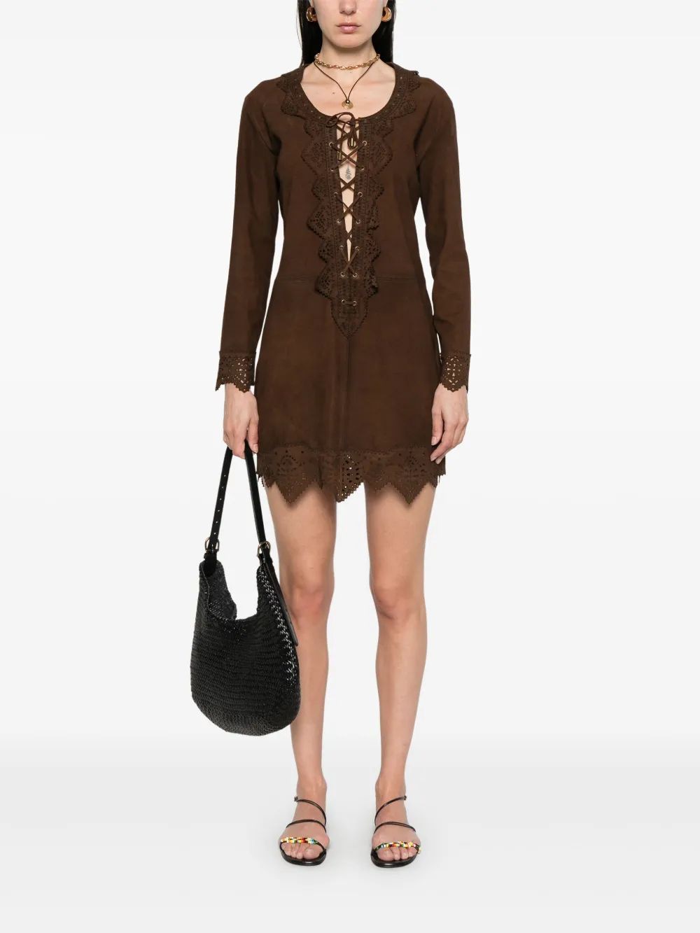 ISABEL MARANT Mini Chic Leather Dress