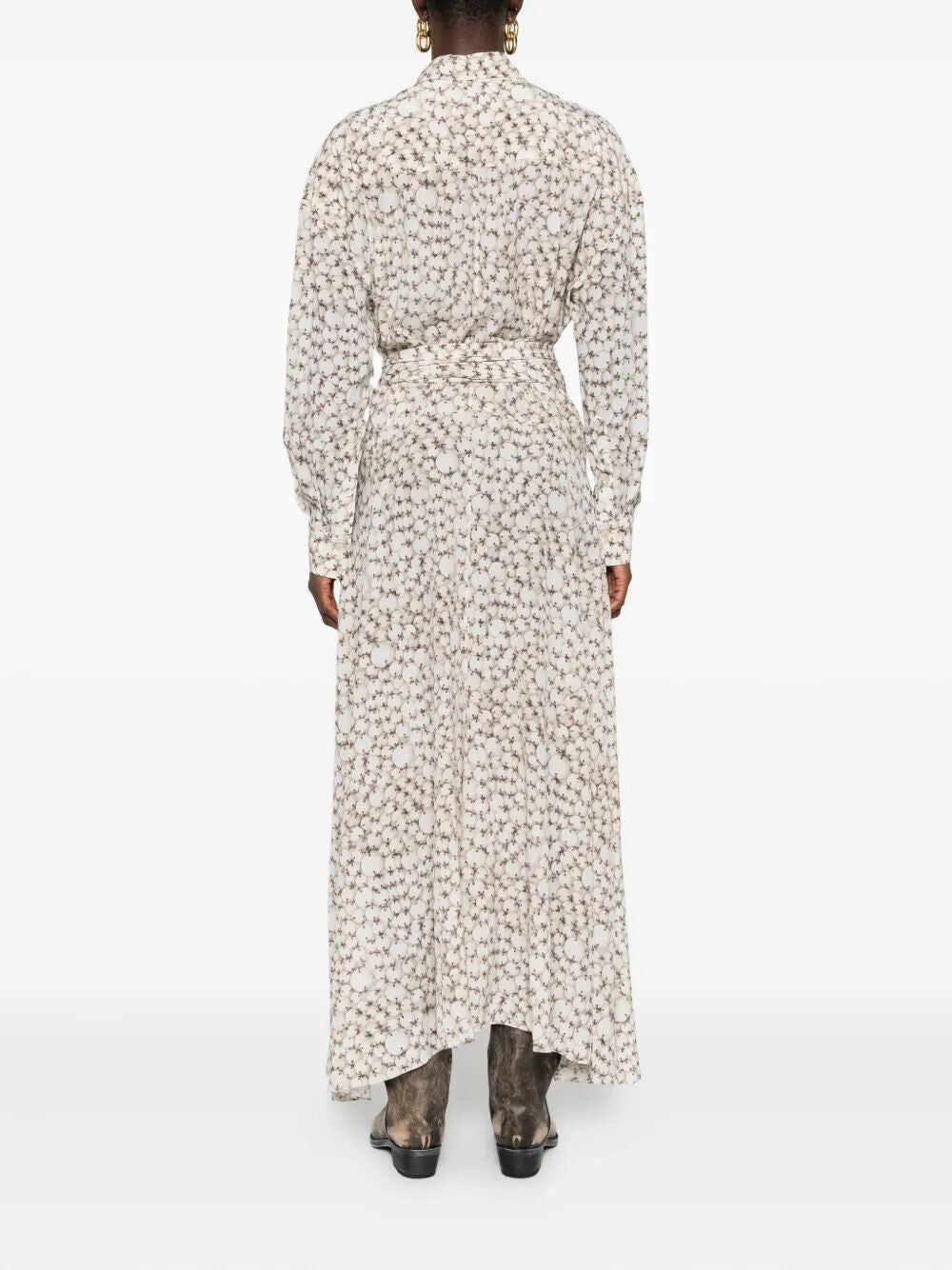 ISABEL MARANT Samantha Long Crepe Shirt Dress