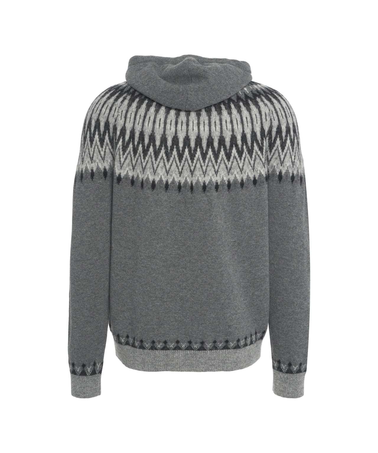 ROBERTO COLLINA Classic Knit Hoodie with Exclusive Pattern
