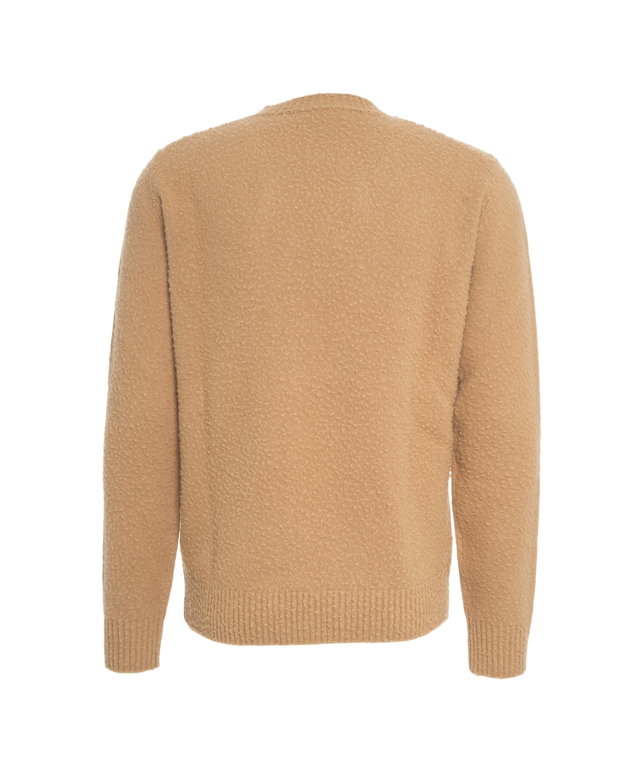 ROBERTO COLLINA Structured Knit Merino Wool Pullover for Men