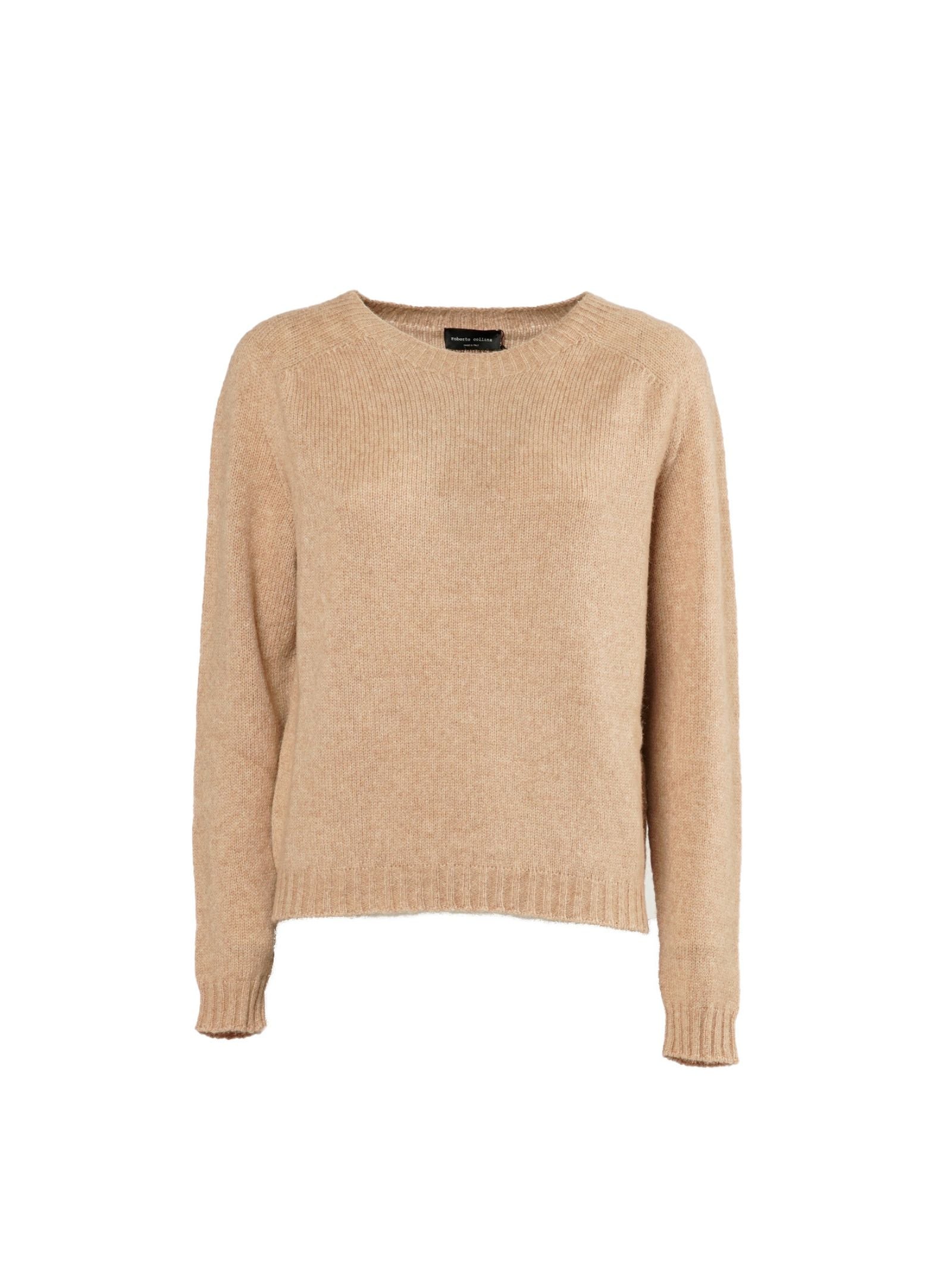 ROBERTO COLLINA Luxurious Woman's Sweater with Round Neckline and Raglan Sleeves