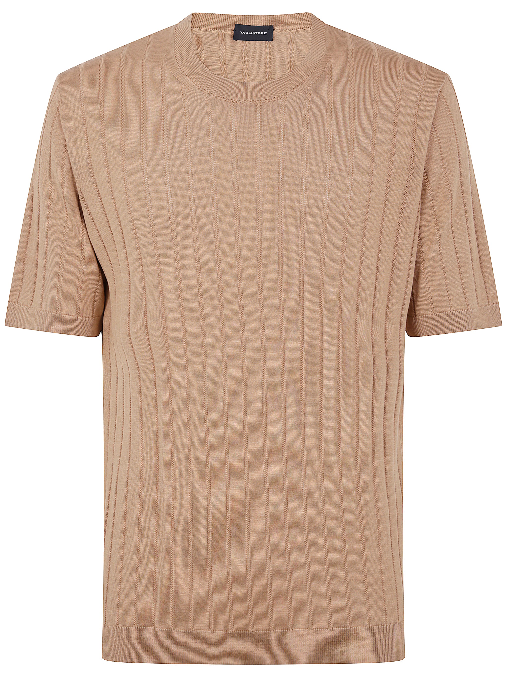 TAGLIATORE Ribbed Knit Tee Shirt for Men