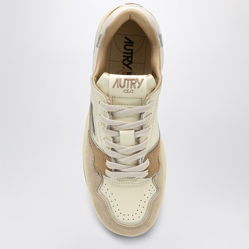 AUTRY Women’s Low-Top Sneakers - Natural Beige & Camel