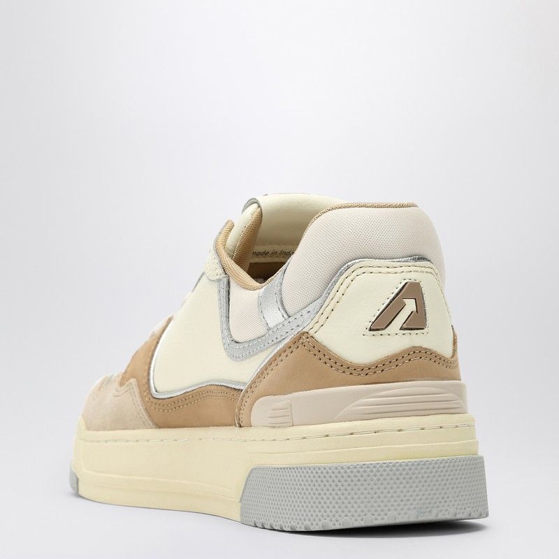 AUTRY Women’s Low-Top Sneakers - Natural Beige & Camel