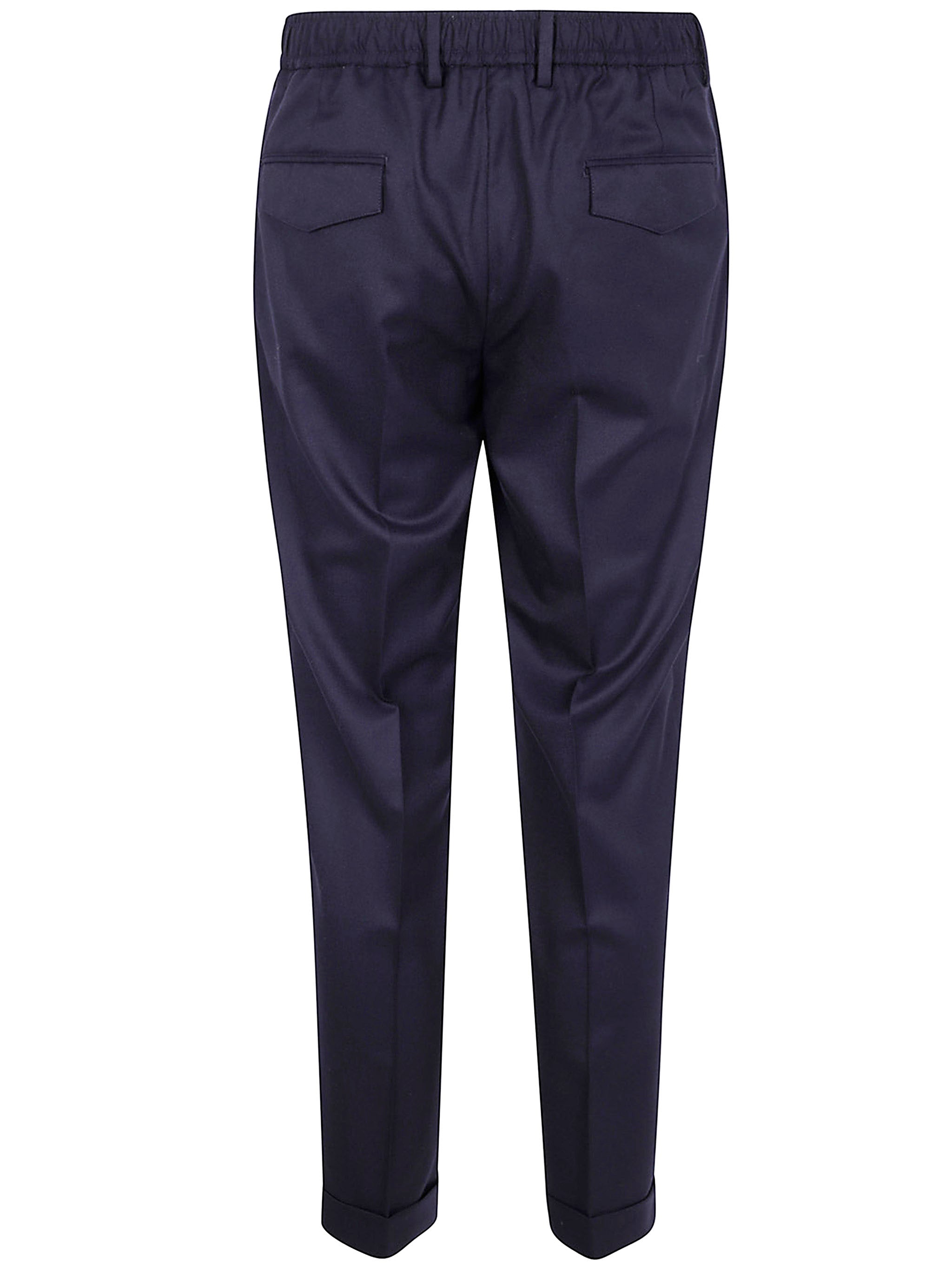 BARBA Napoli Chic Flannel Coulette Chino Trousers