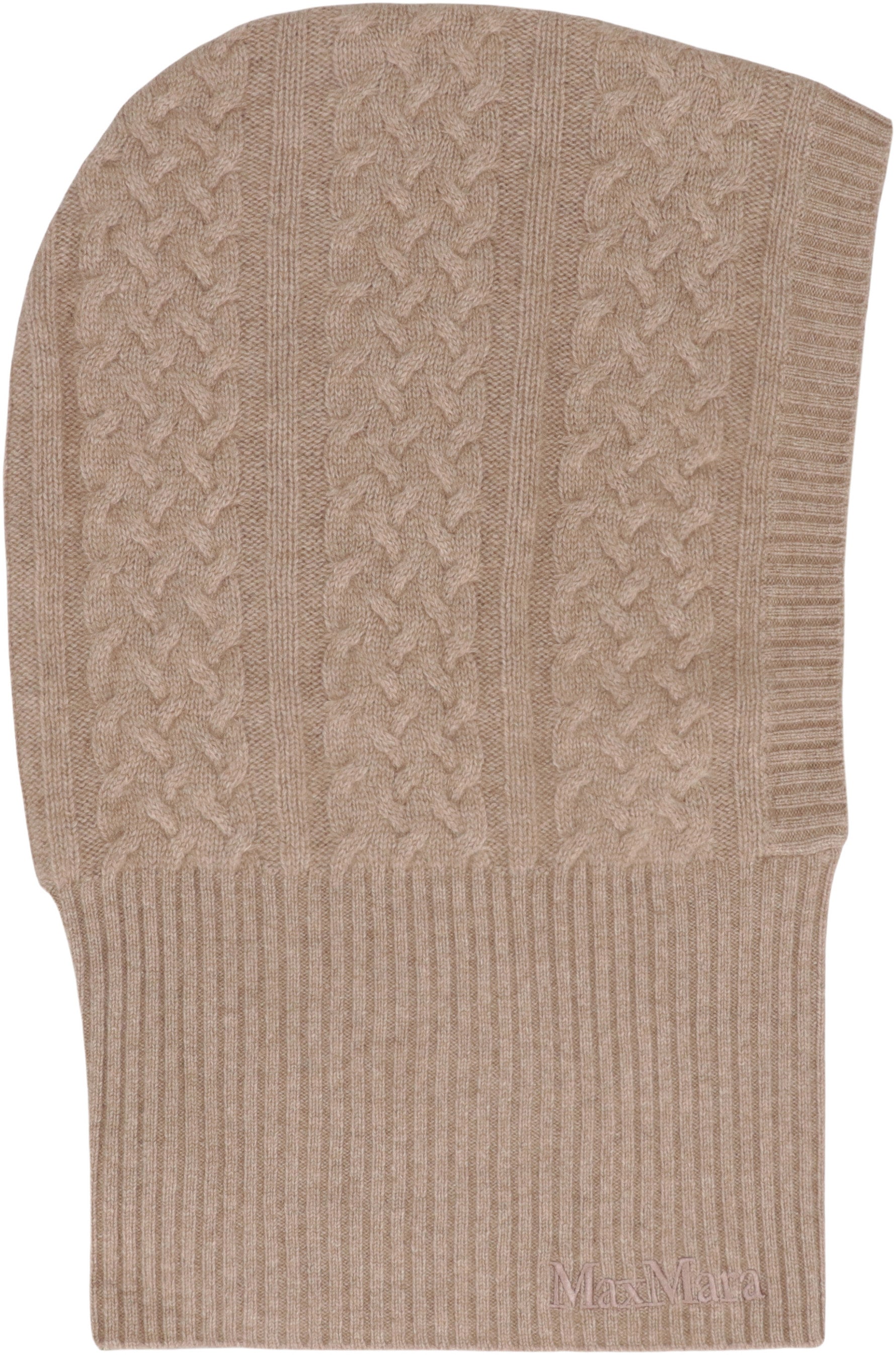 MAX MARA Knit Balaclava with Braiding Technique