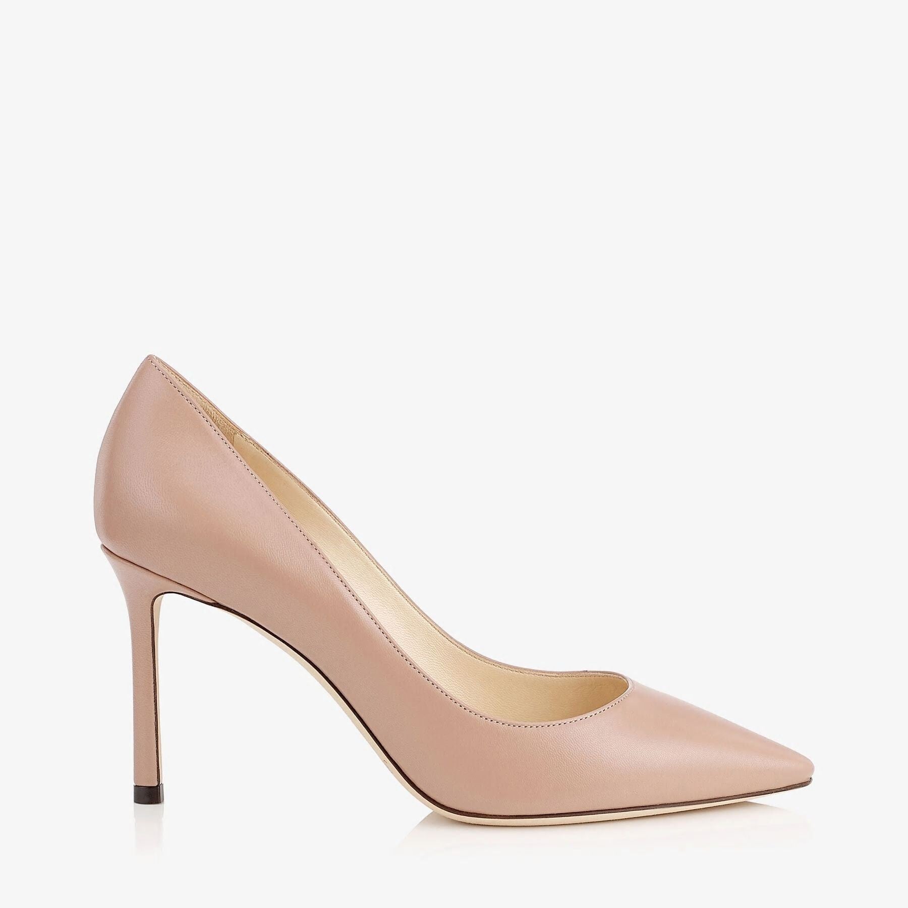 JIMMY CHOO Antiqued Leather Romy 85 Pumps