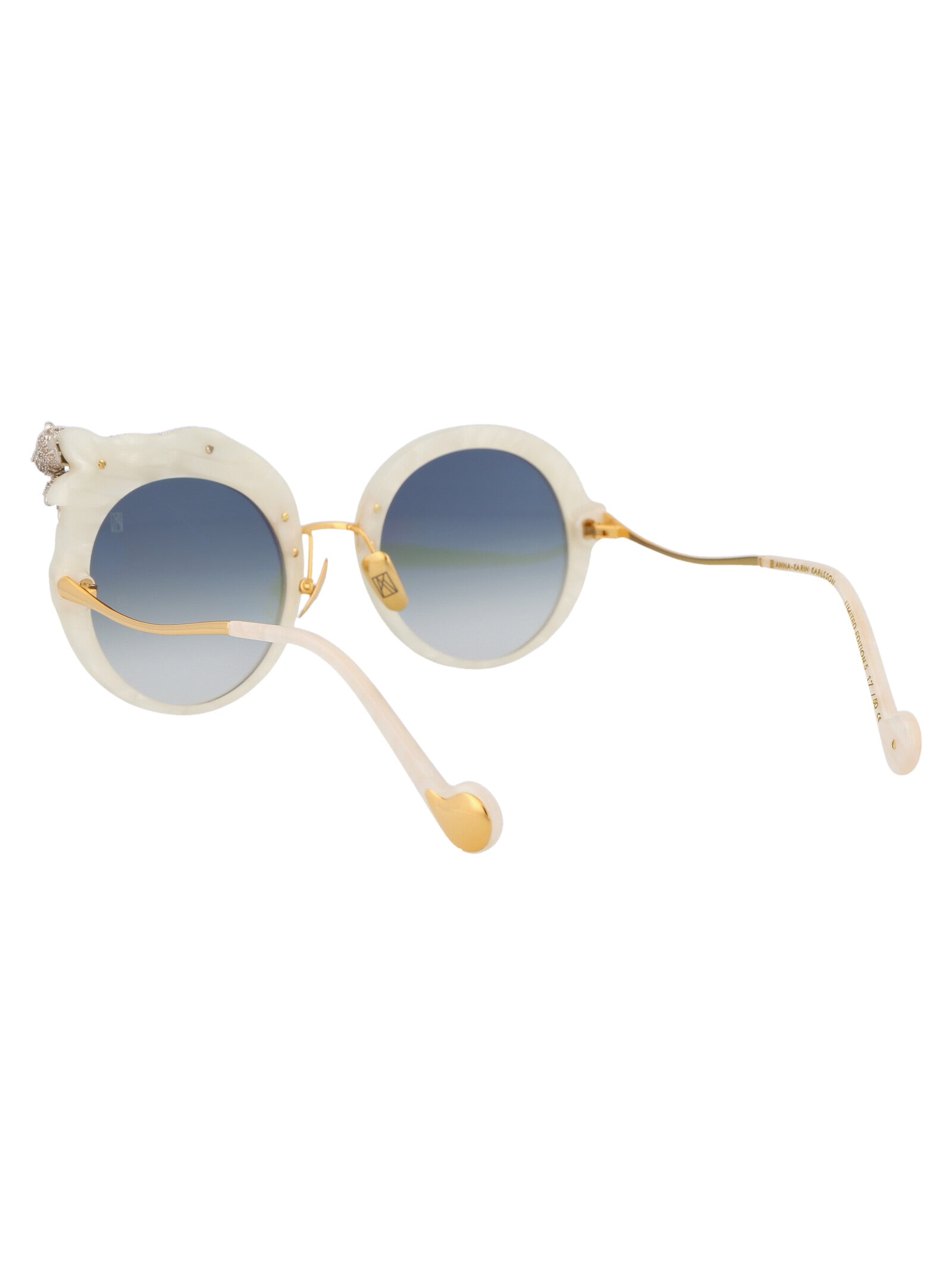 ANNA KARIN KARLSSON Elegant Pearl Acetate Sunglasses