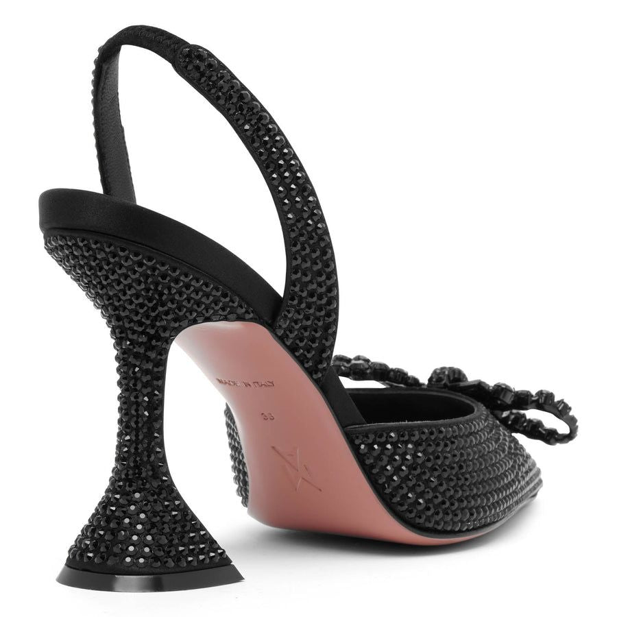 AMINA MUADDI Mini Sling Satin Pumps