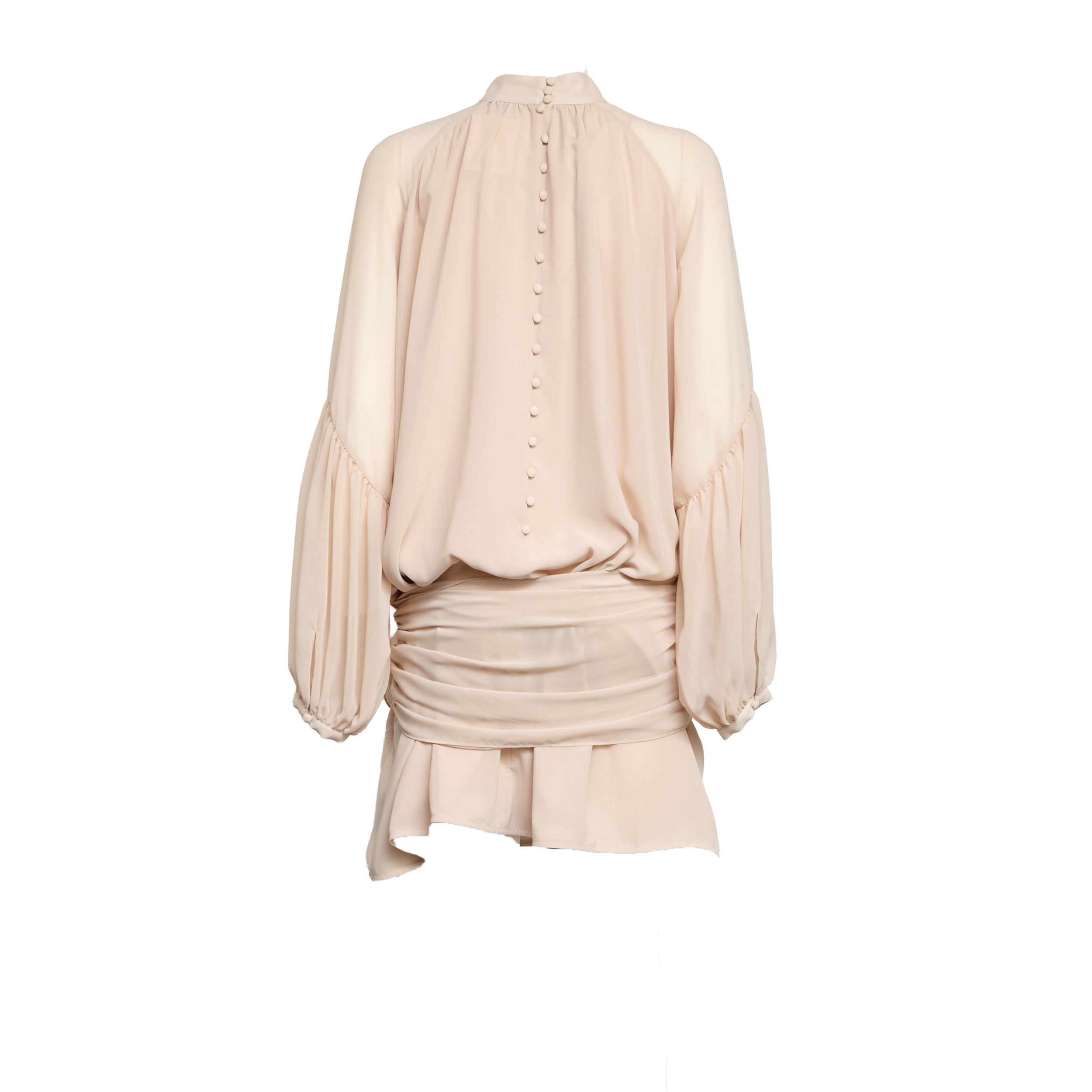 ROTATE Chic Mini Chiffon Dress with Tie Belt