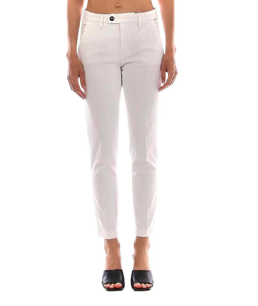 ROY ROGER'S Slim Fit Flow Chino Trousers - Women