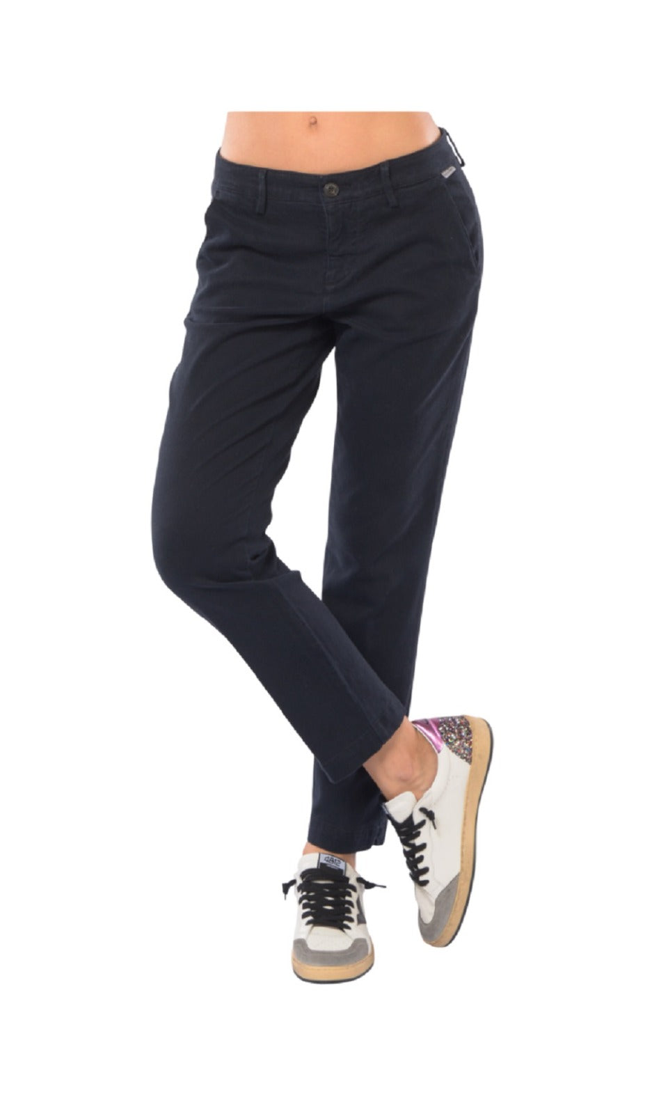 ROY ROGER'S Chic Stretch Chino Trousers for Women