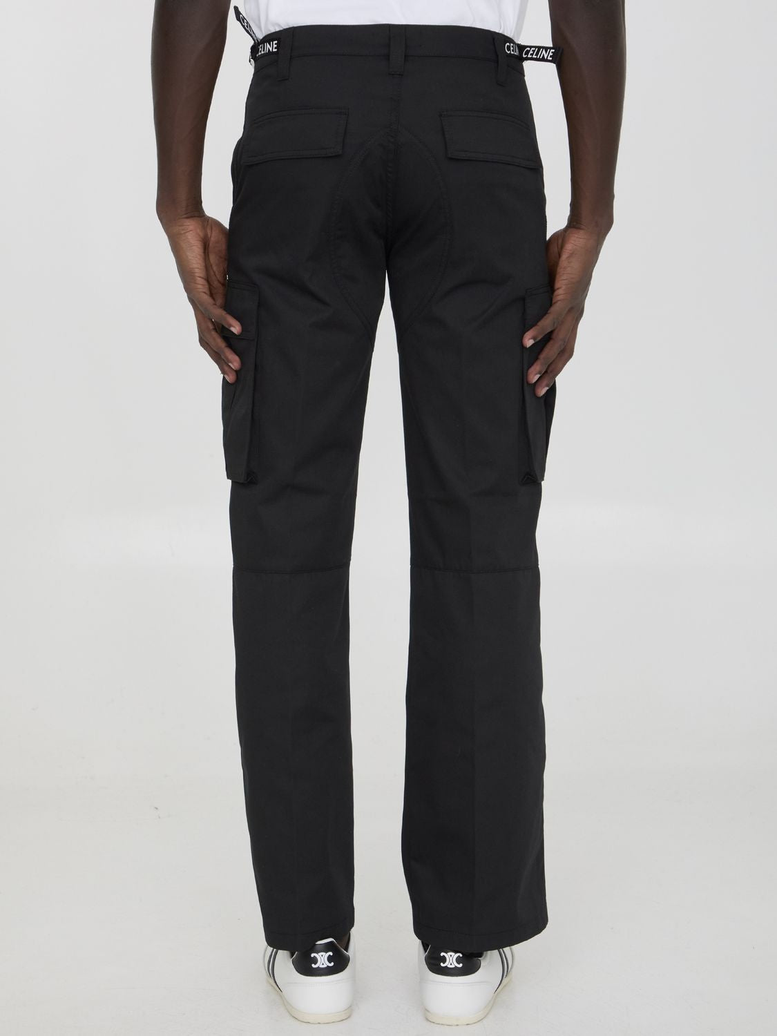 CELINE Men's Cotton Blend Cargo Trousers - Size 38