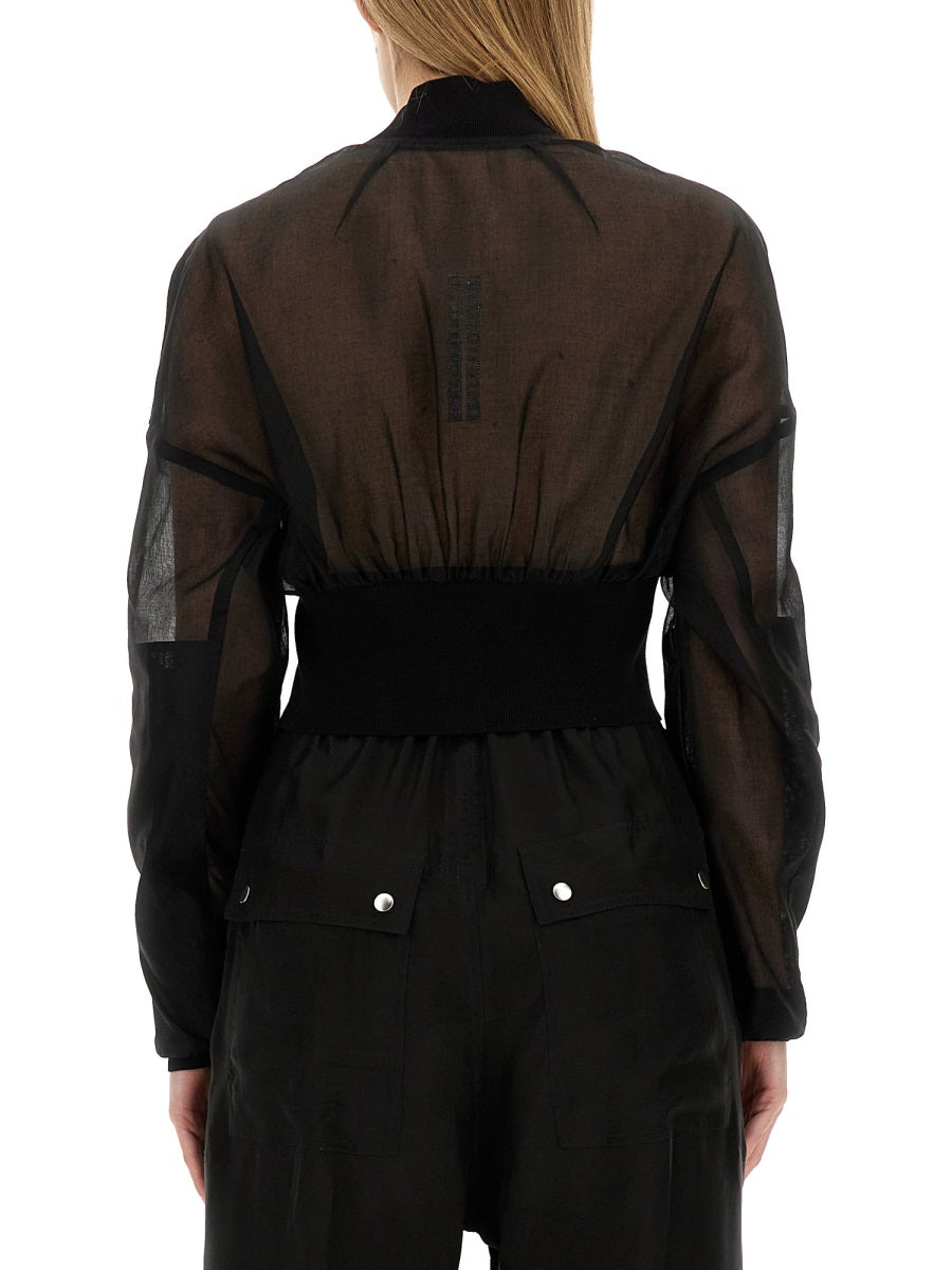RICK OWENS Cropped Cotton Jacket - Size 40