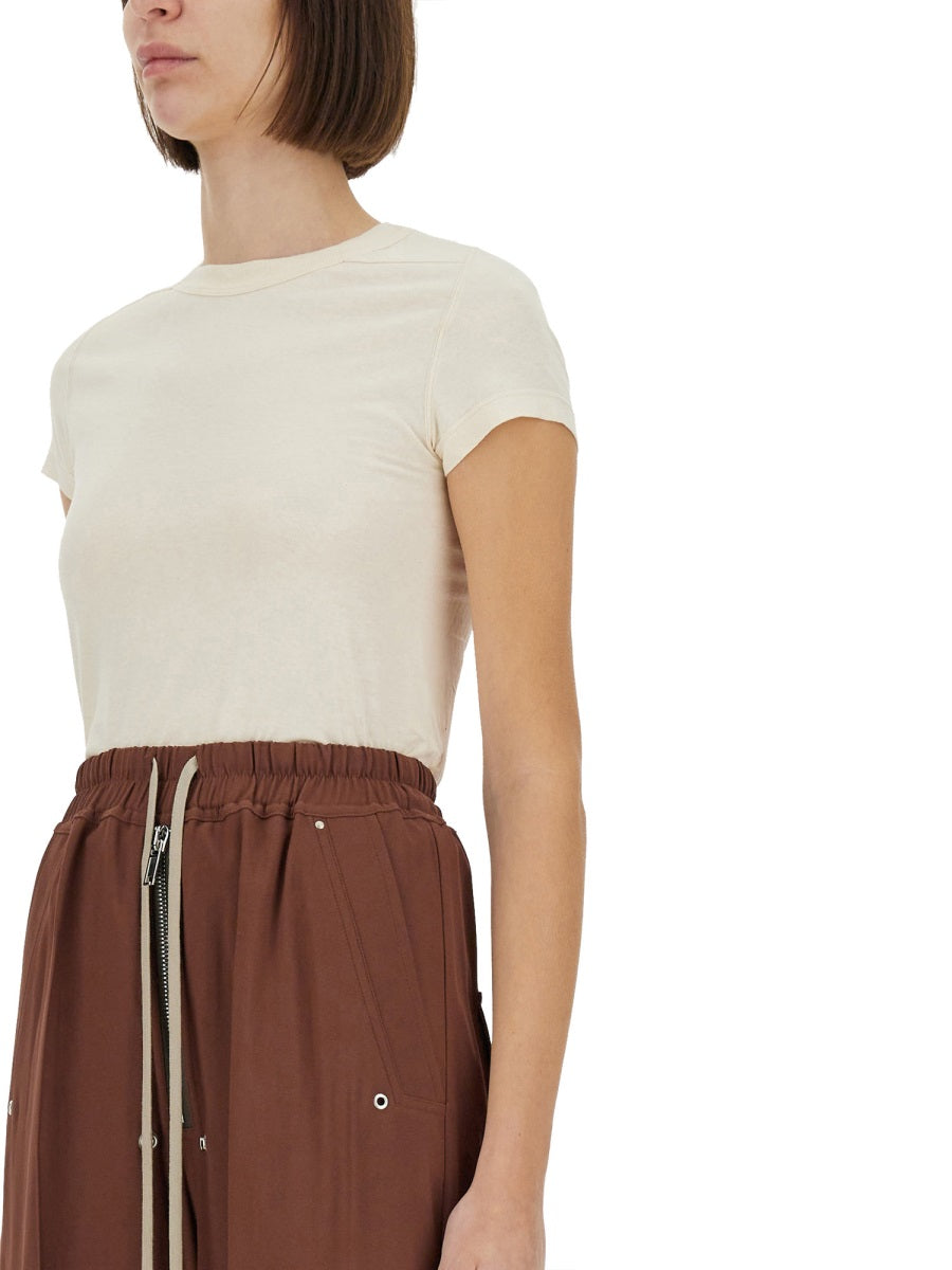 RICK OWENS Cropped T-Shirt - Mini Fit for Women