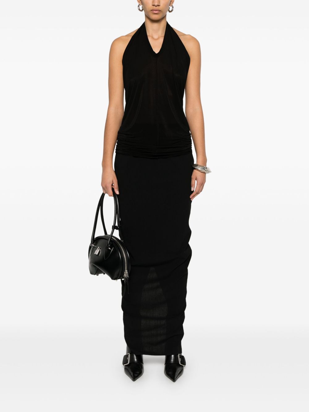 RICK OWENS Slim Fit Maxi Skirt - Size 40