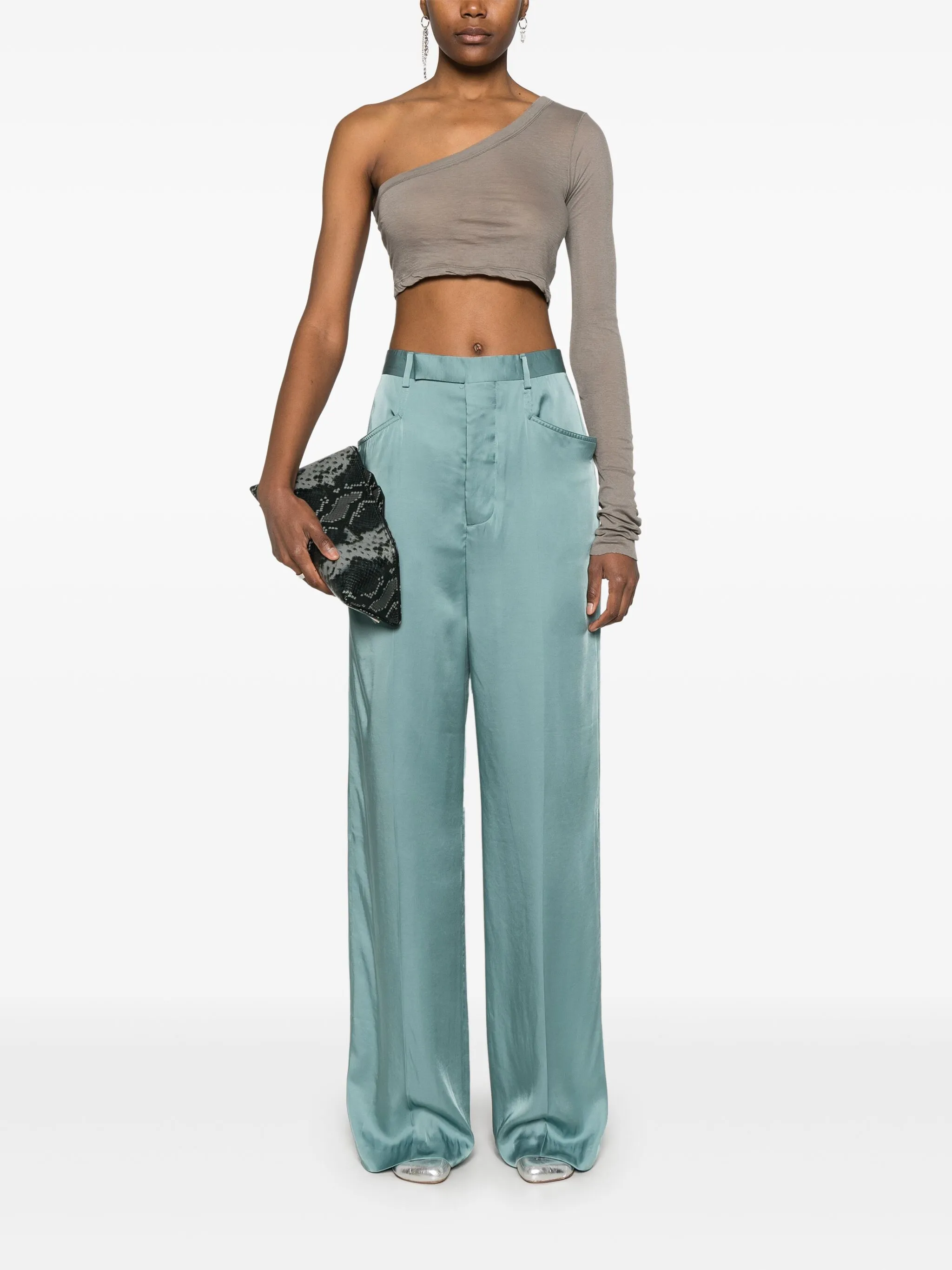 RICK OWENS High Waist Angular Pocket Trousers - Size 40