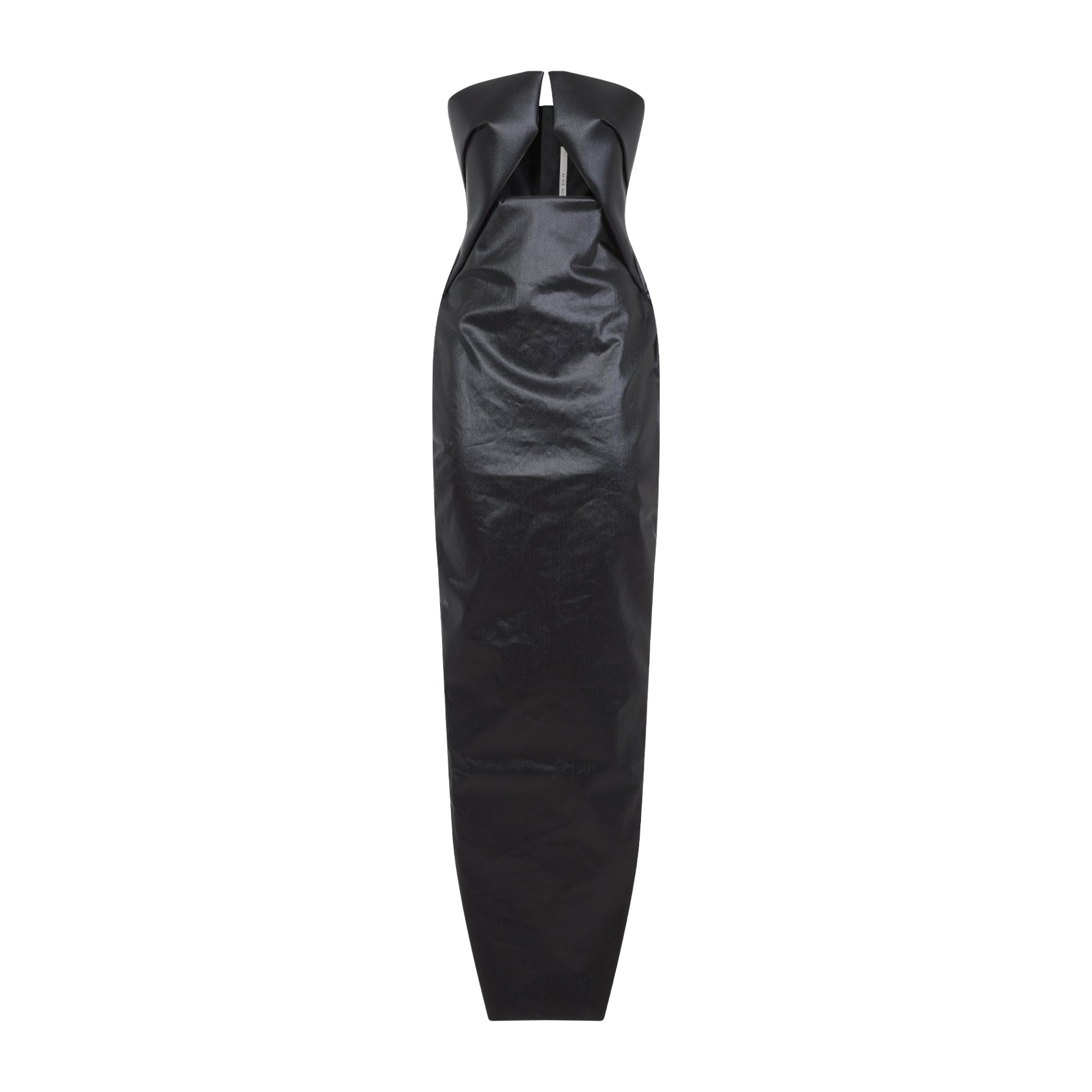 RICK OWENS Strapless Floor-Length Prong Gown Dress