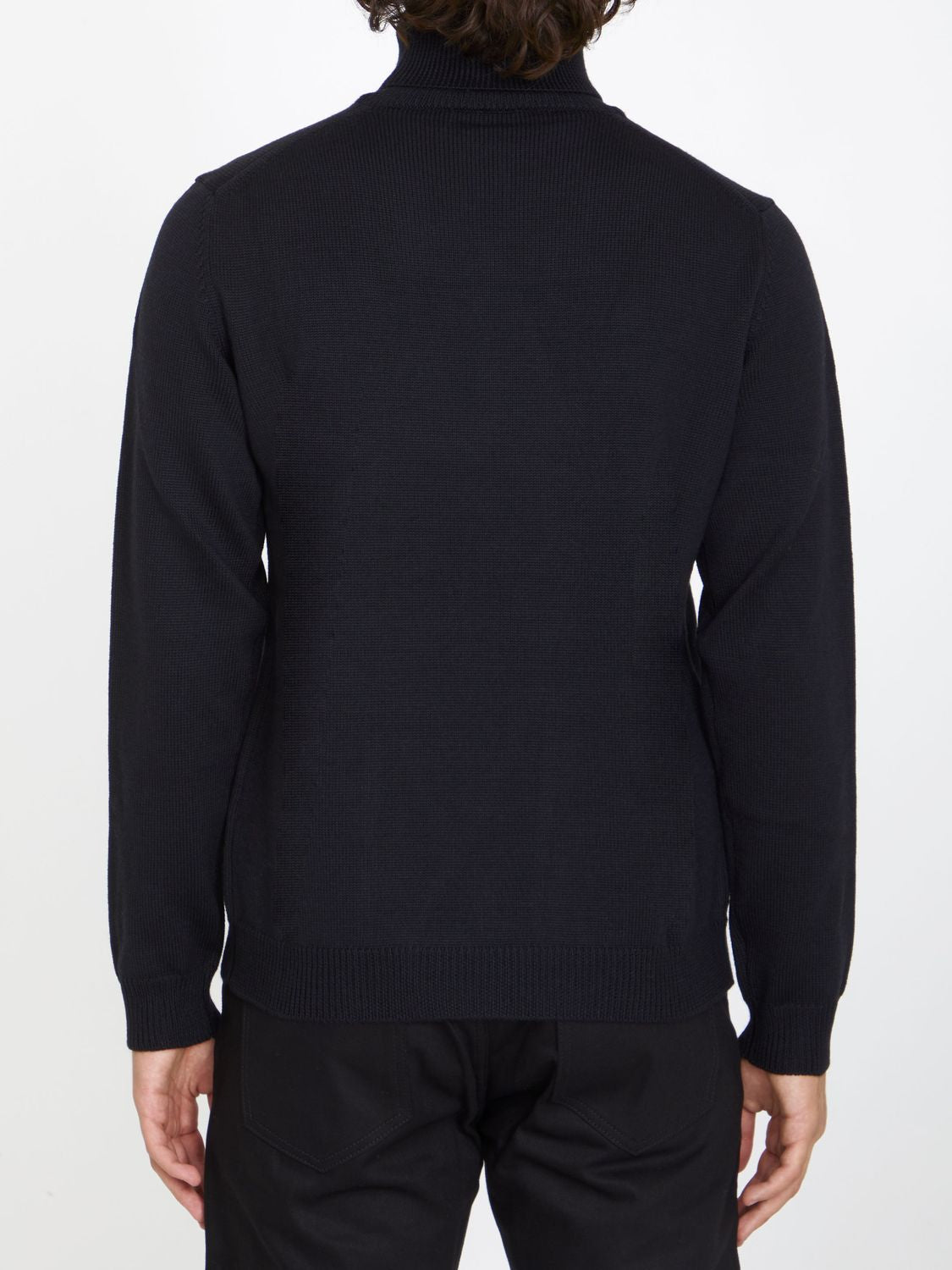 ROBERTO COLLINA High-Neck Merino Wool Jumper in Regular Fit