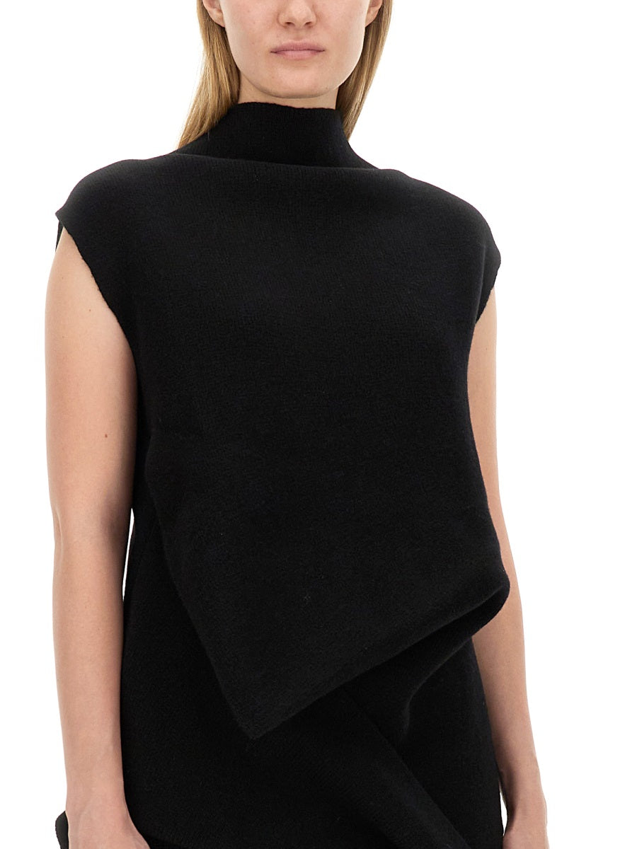 RICK OWENS Knit Top - Regular Fit, Size S
