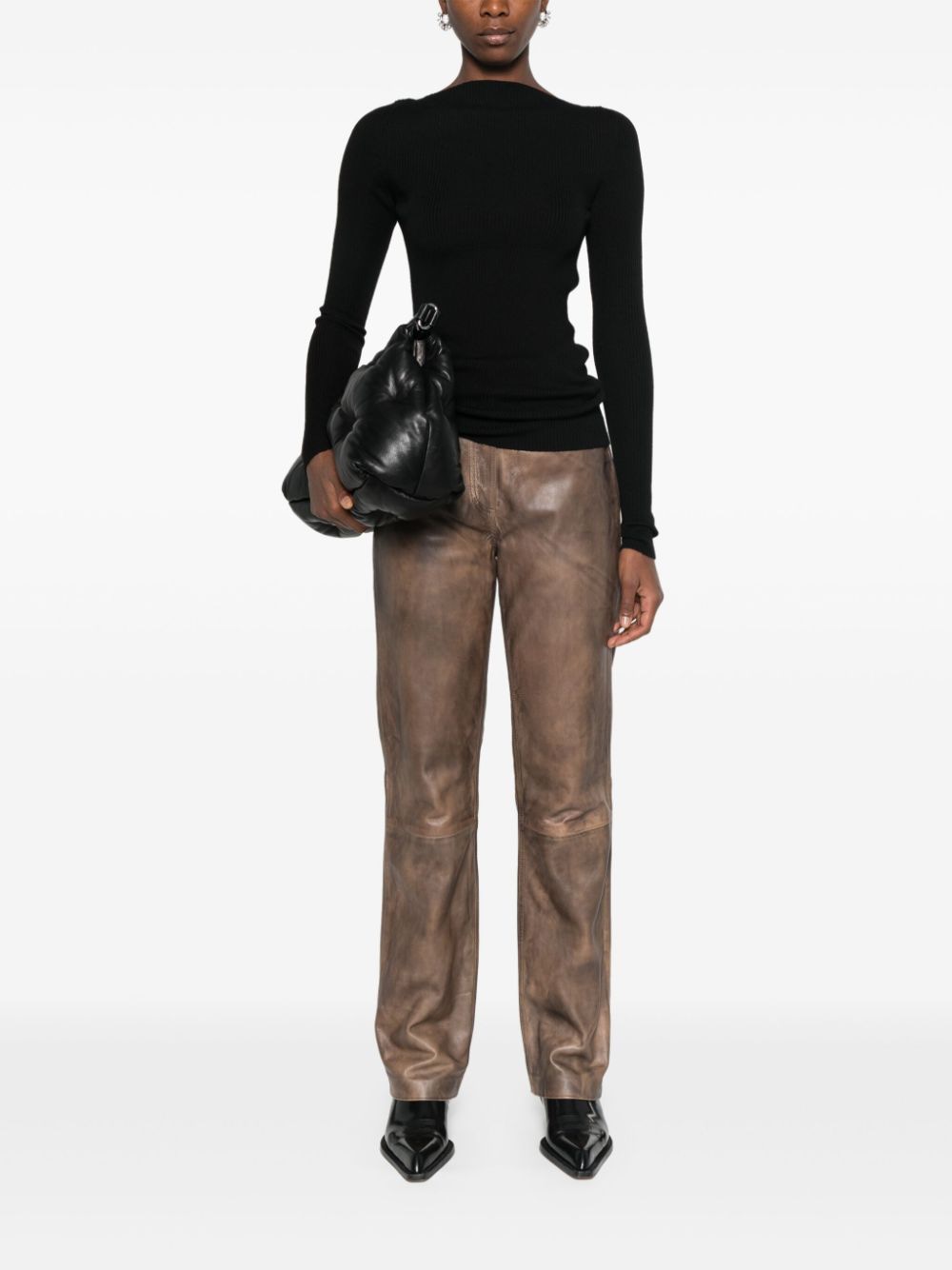 RICK OWENS Open-Back Knit Sweater - Women's