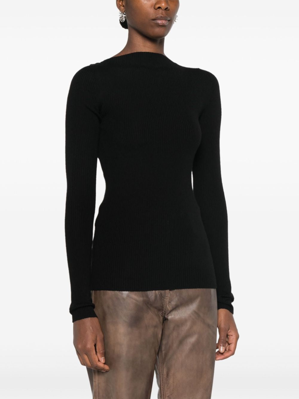 RICK OWENS Open-Back Knit Sweater - Women's