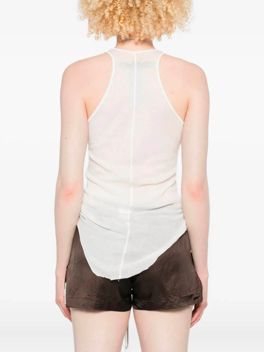 RICK OWENS Basic Rib Tank Top - Crew Neck