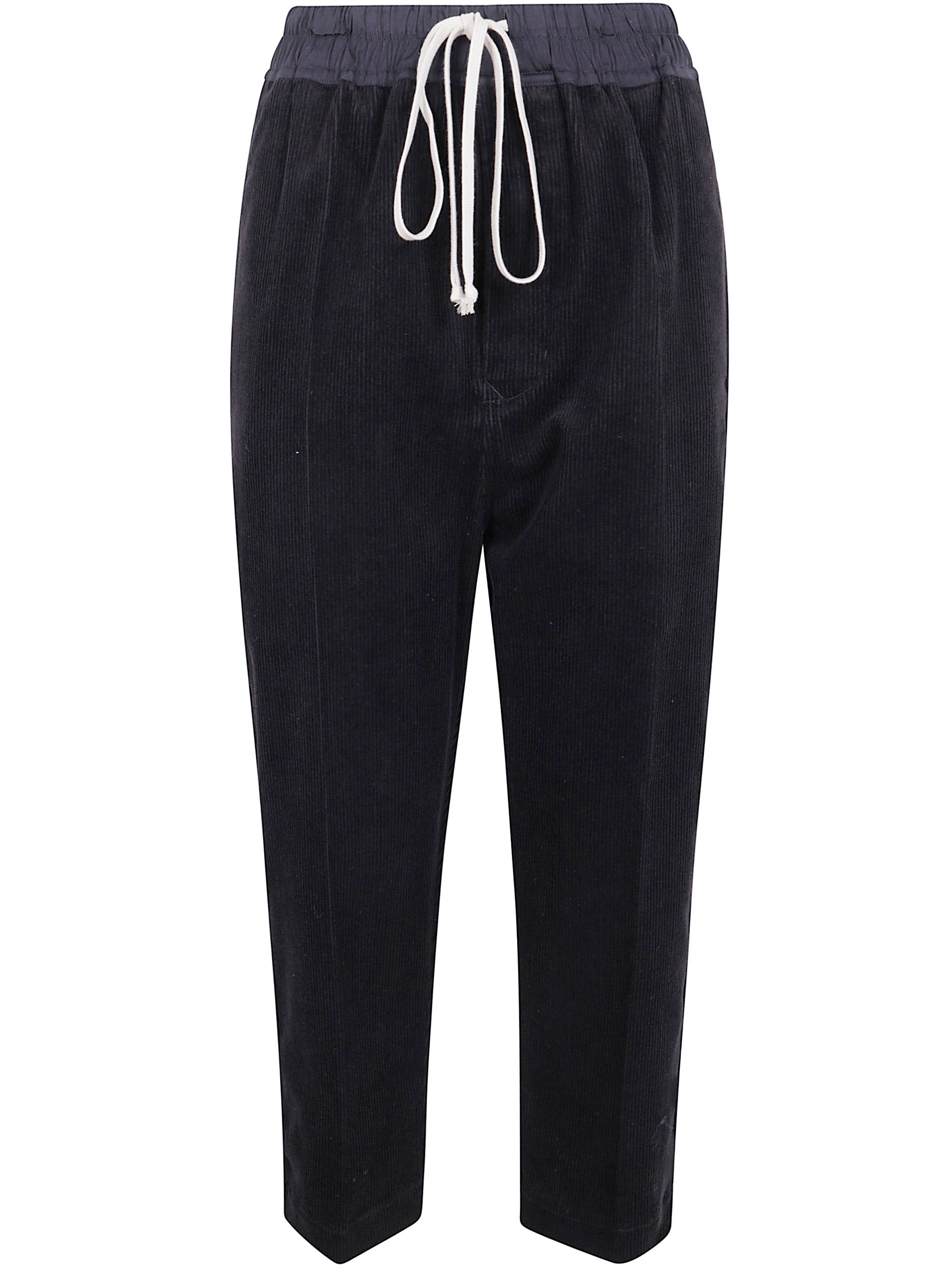 RICK OWENS Cropped Drawstring Trousers (FW25)