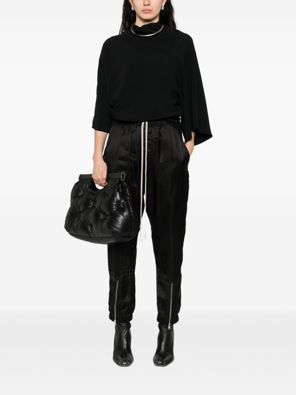 RICK OWENS Womens Dropped Crotch Track Pants - Size 40