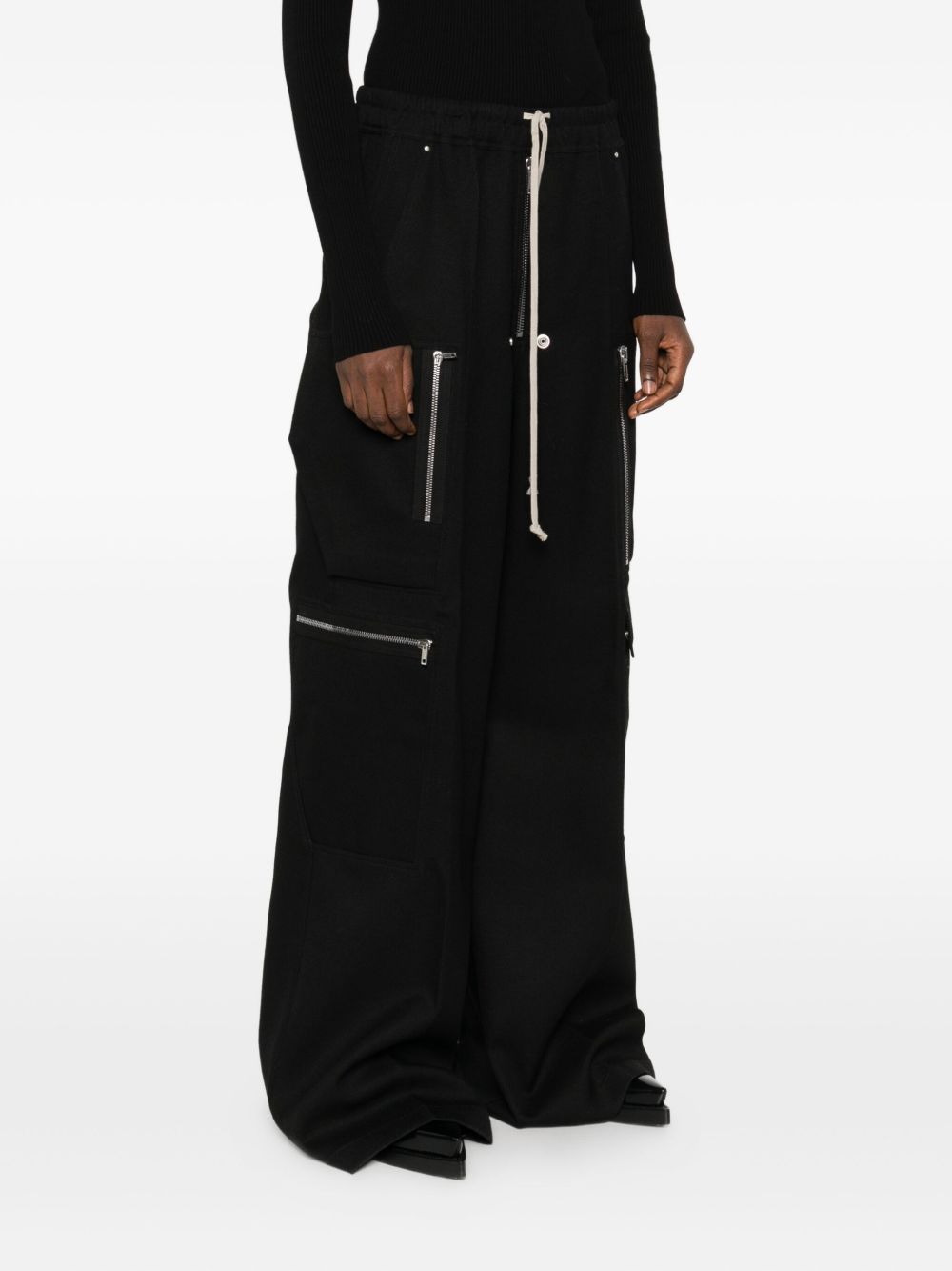 RICK OWENS Drawstring Zip Detail Trousers for Women