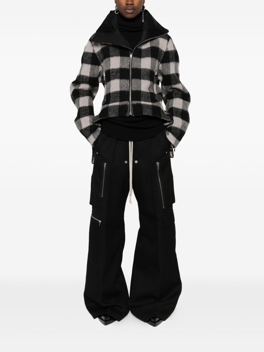 RICK OWENS Drawstring Zip Detail Trousers for Women
