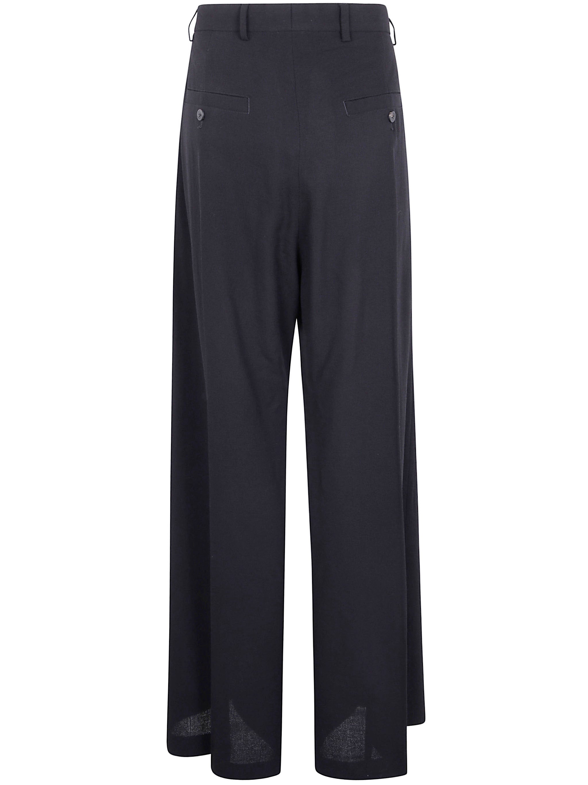 RICK OWENS Tailored Wide Belas Trousers for Women