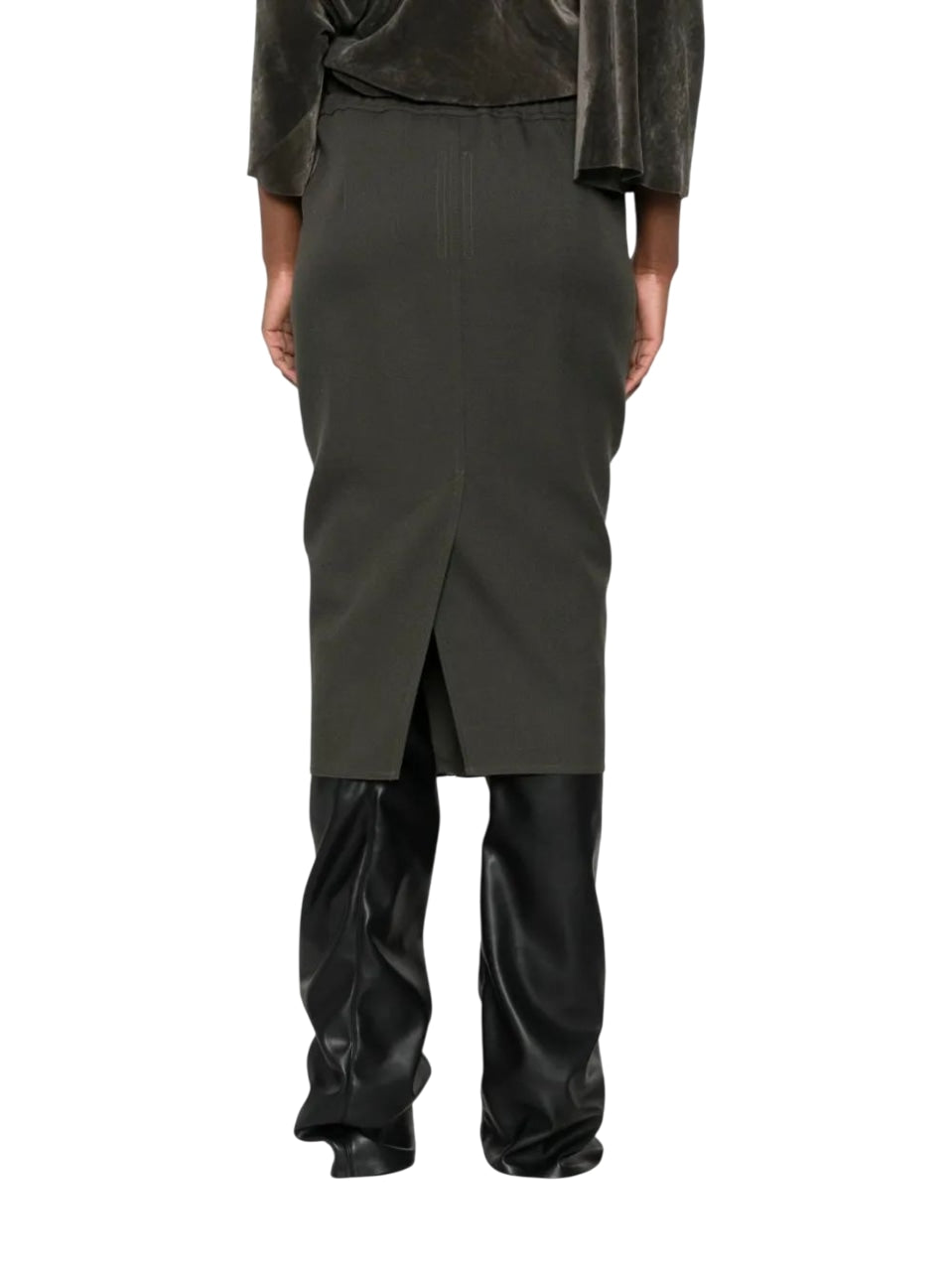 RICK OWENS Pillar Mini Skirt with Zip Closure