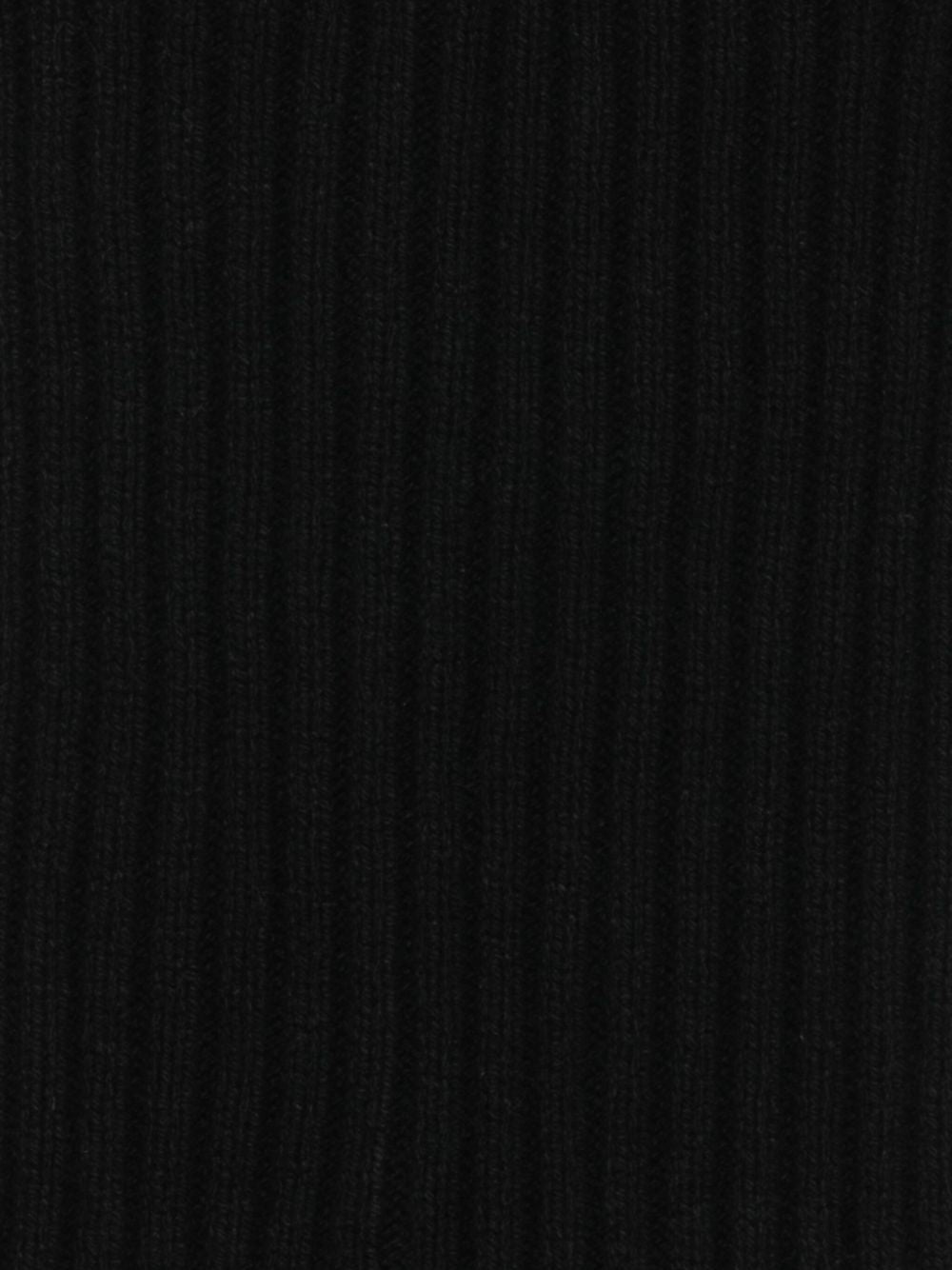 RICK OWENS Cashmere Wool Blend Ribbed Knit Scarf