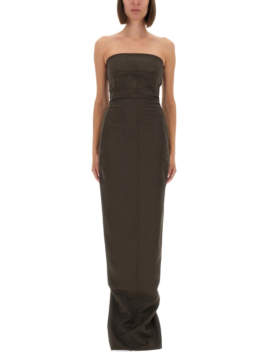 RICK OWENS Fitted Bustier Dress - Size 40
