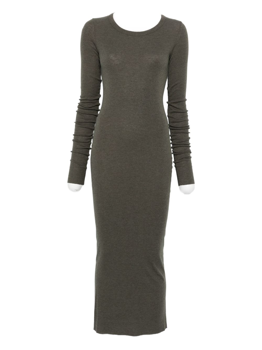 RICK OWENS Elegant Long Sleeve Midi Dress