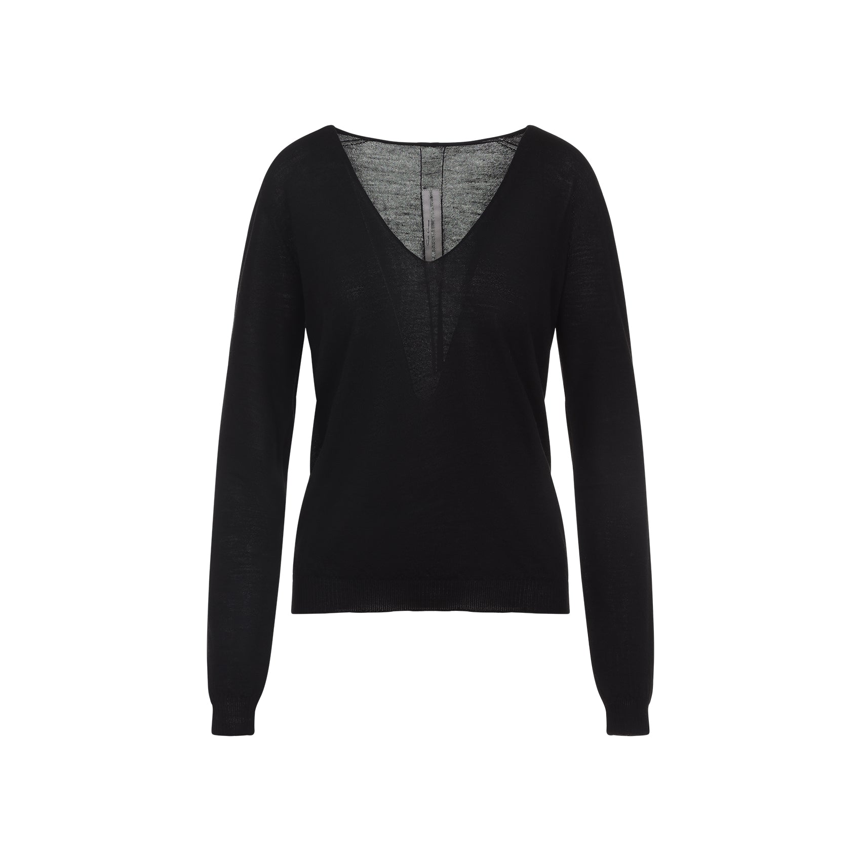 RICK OWENS V Neck Pullover Sweater for Women