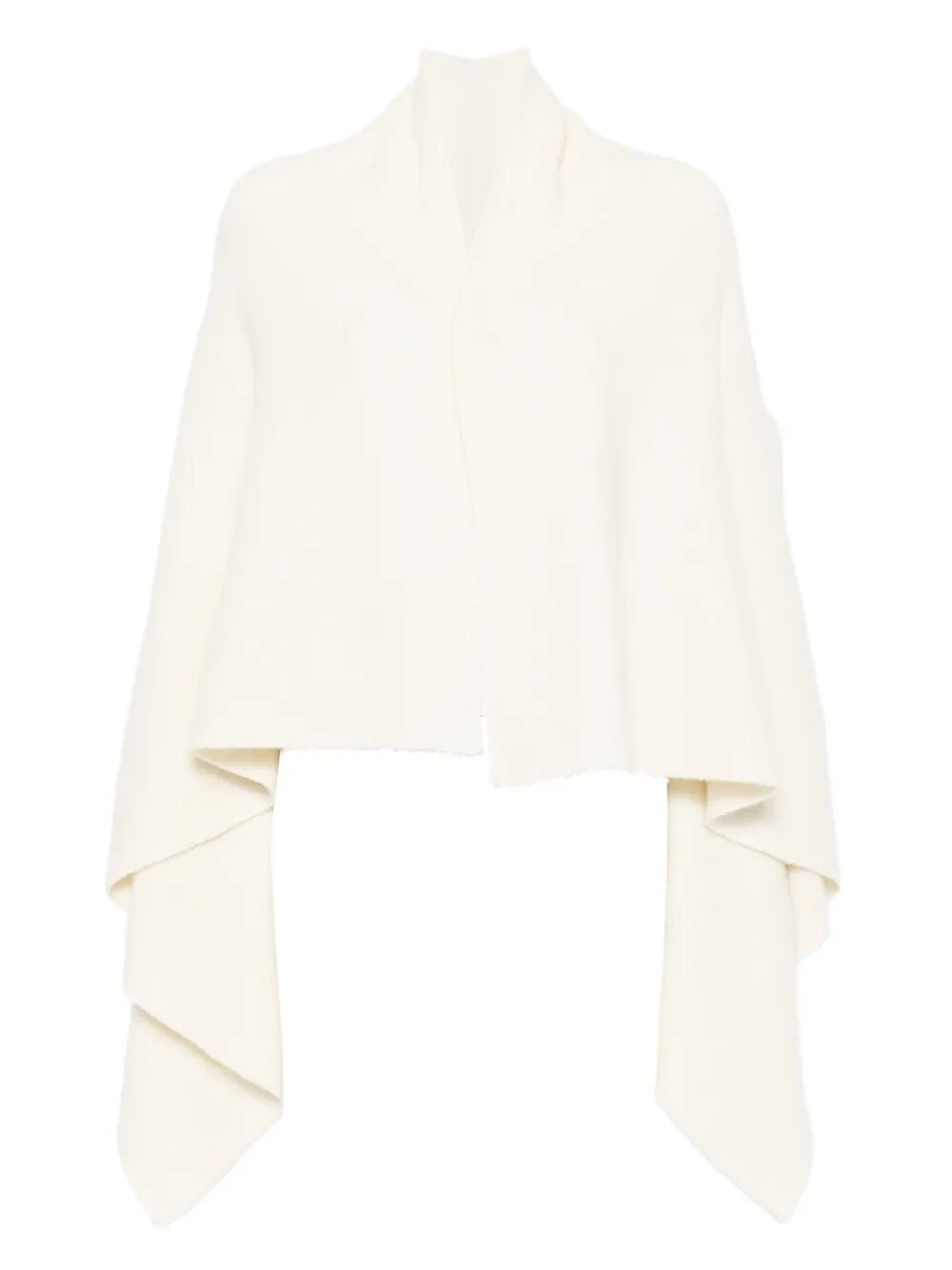 RICK OWENS Knit Hooded Medium Wrap Cardigan