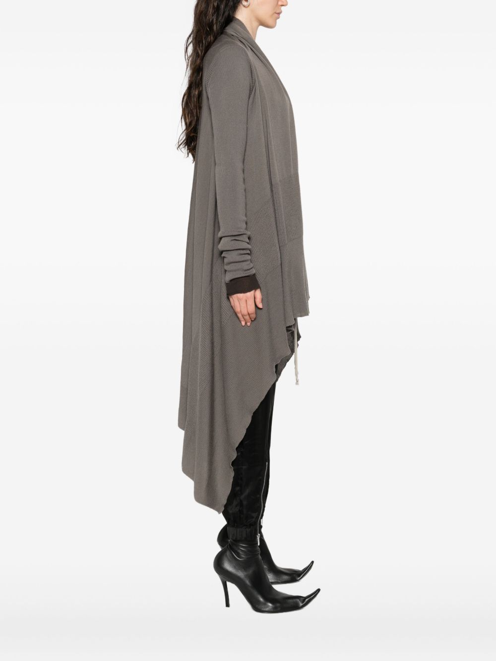 RICK OWENS Long Wrap Cardigan, Size S