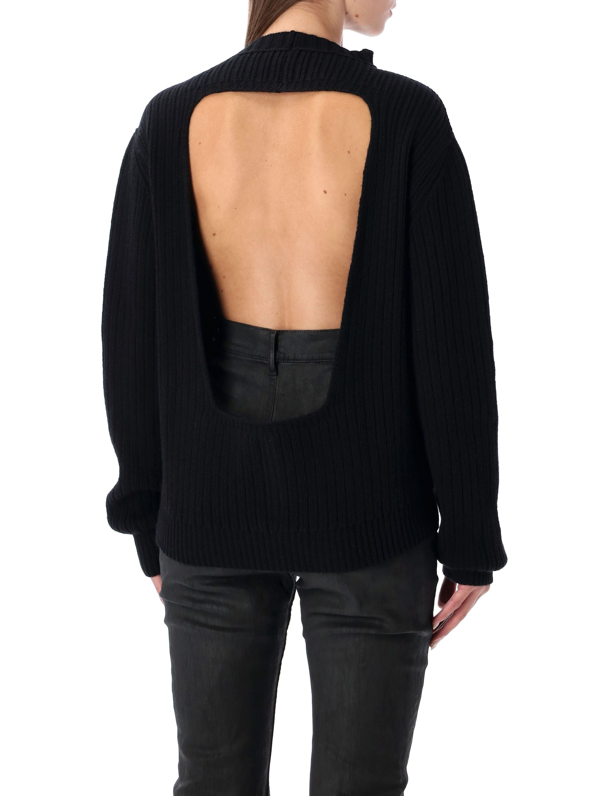 RICK OWENS Heavy Wool Fisherman Knit Sweater