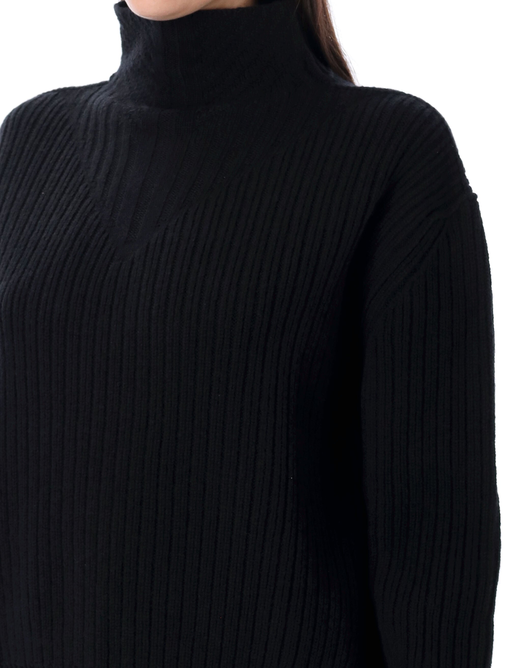 RICK OWENS Wool Turtle-Neck Jumper for Women - FW25 Collection